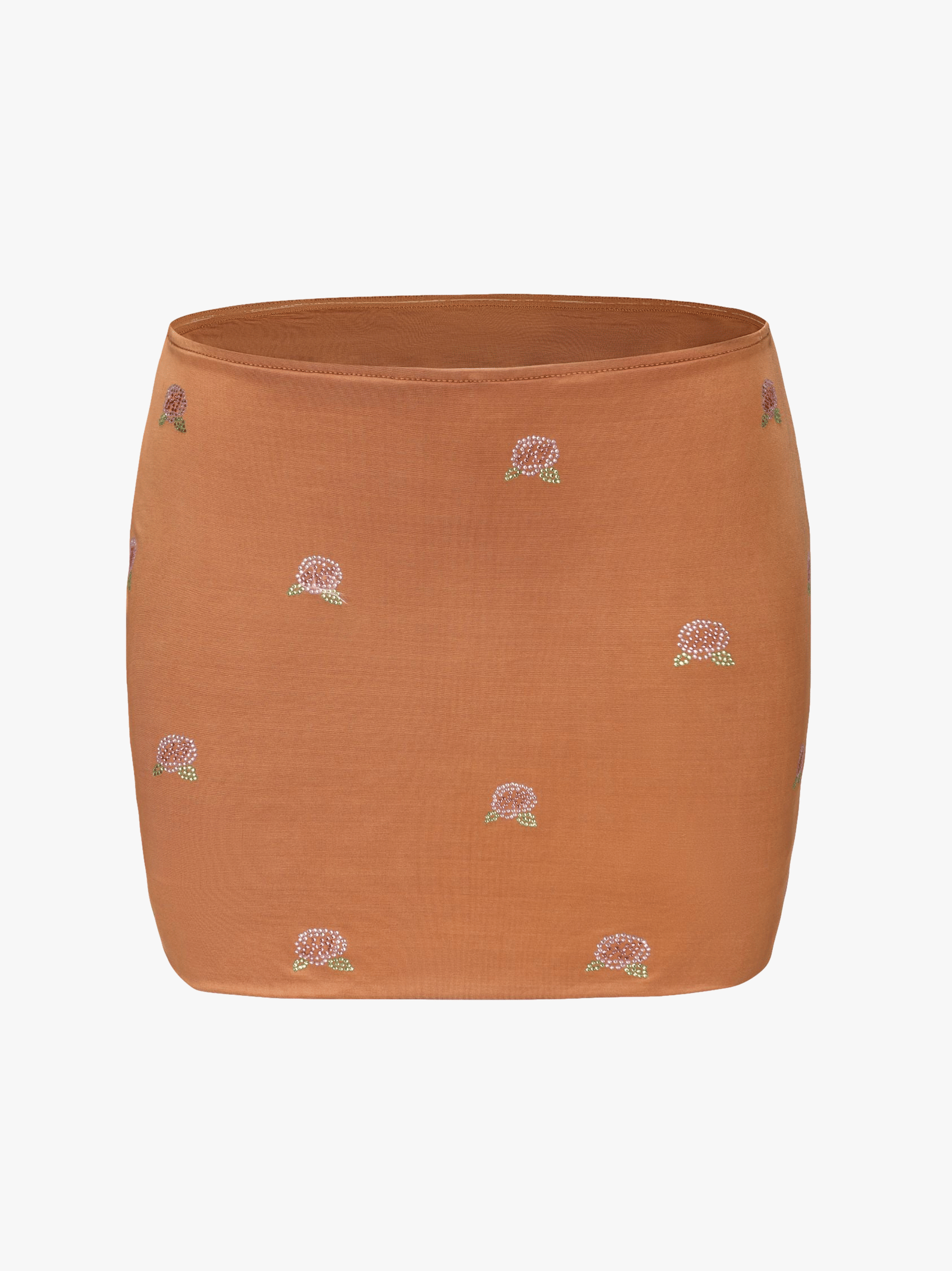 Rosana Embroidered Skirt (Brown) (Final Sale) in Brown made by Nana Jacqueline