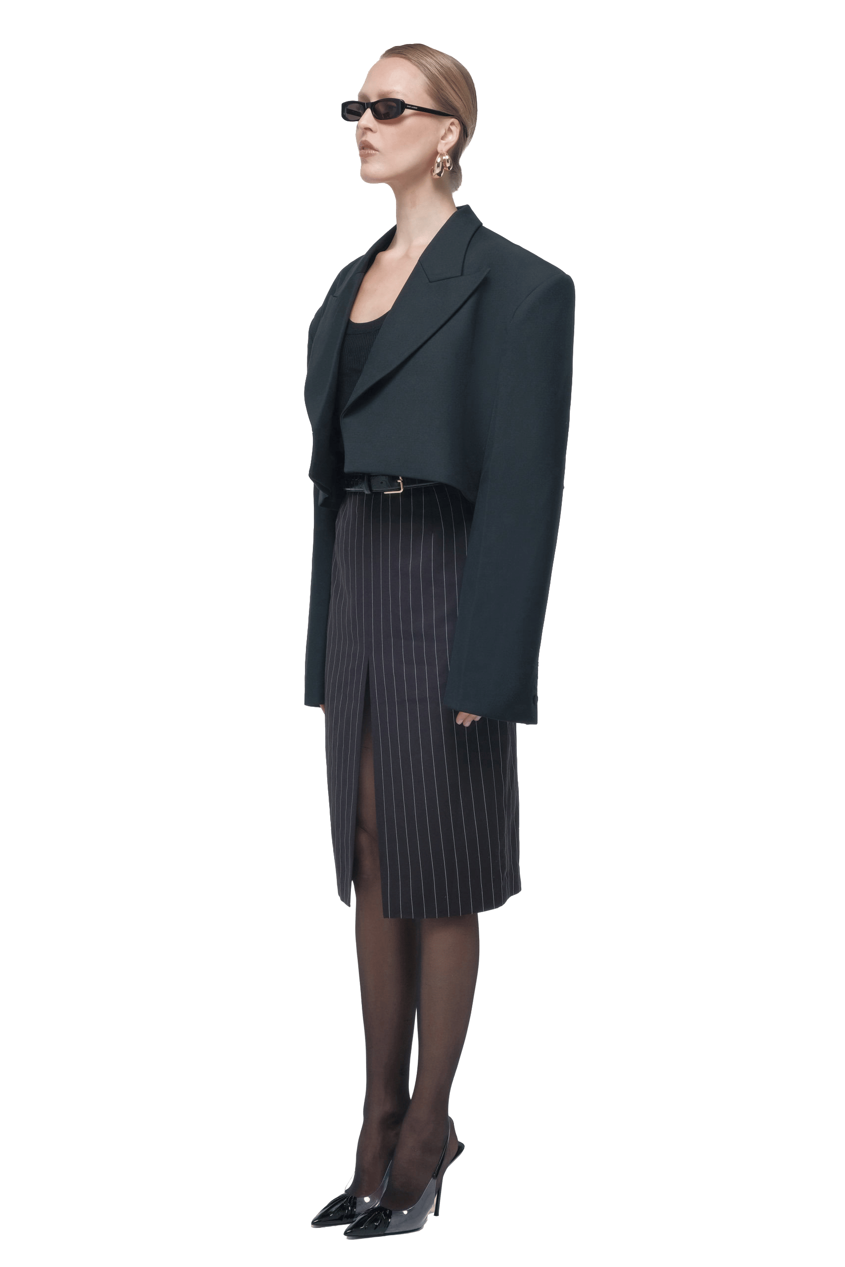 Oversized cropped blazer made by AFTERHOURS