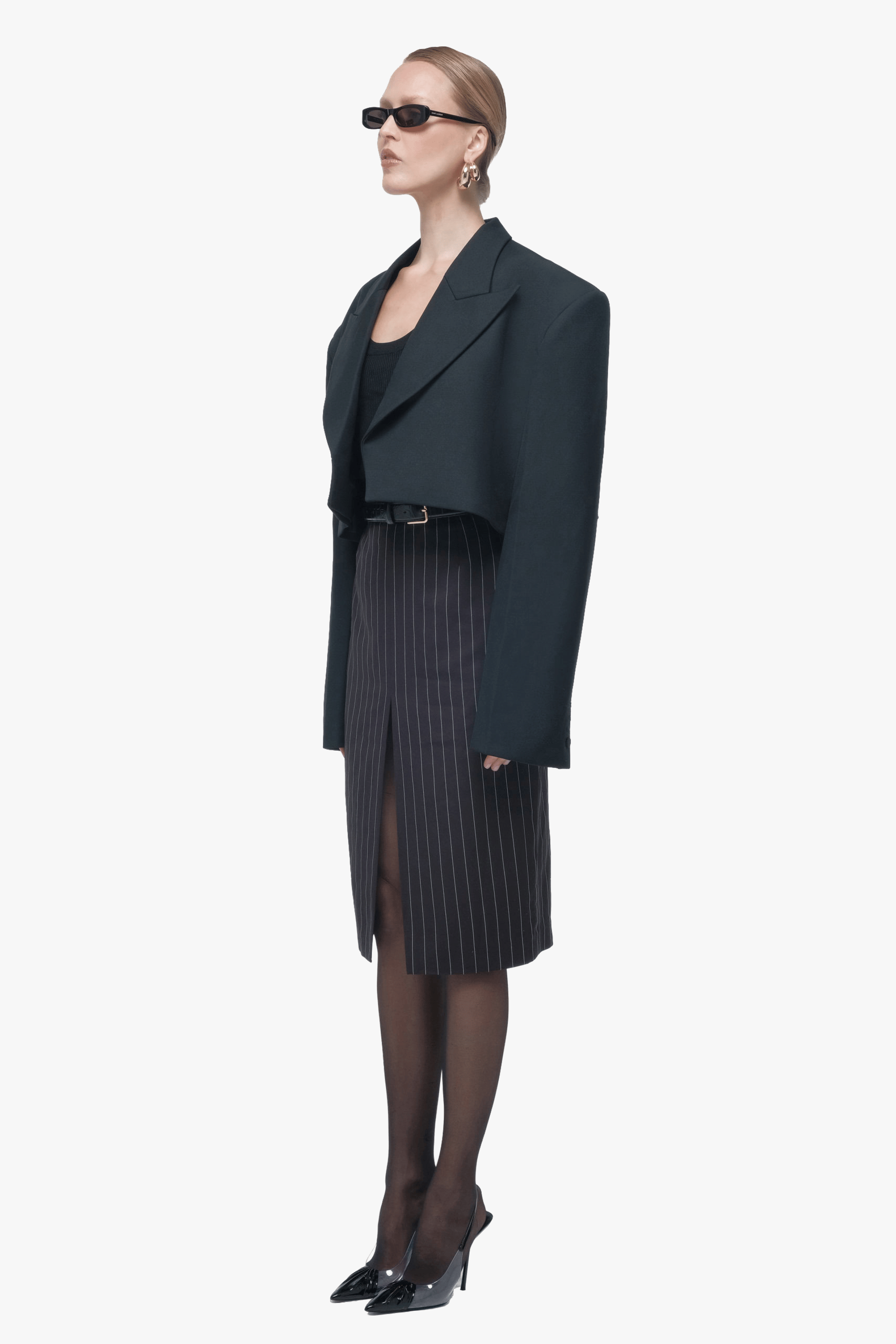 Oversized cropped blazer made by AFTERHOURS