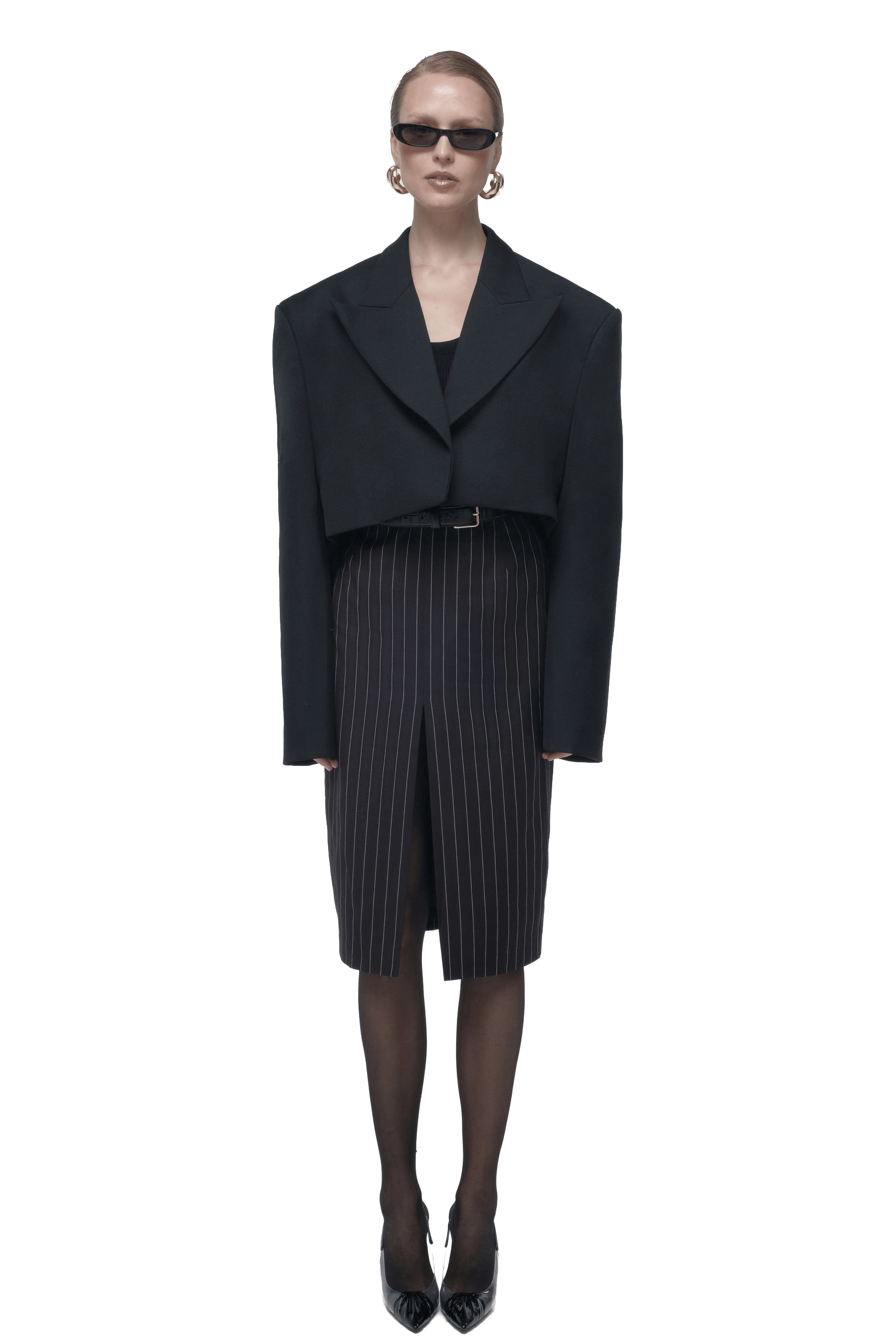 Oversized cropped blazer made by AFTERHOURS