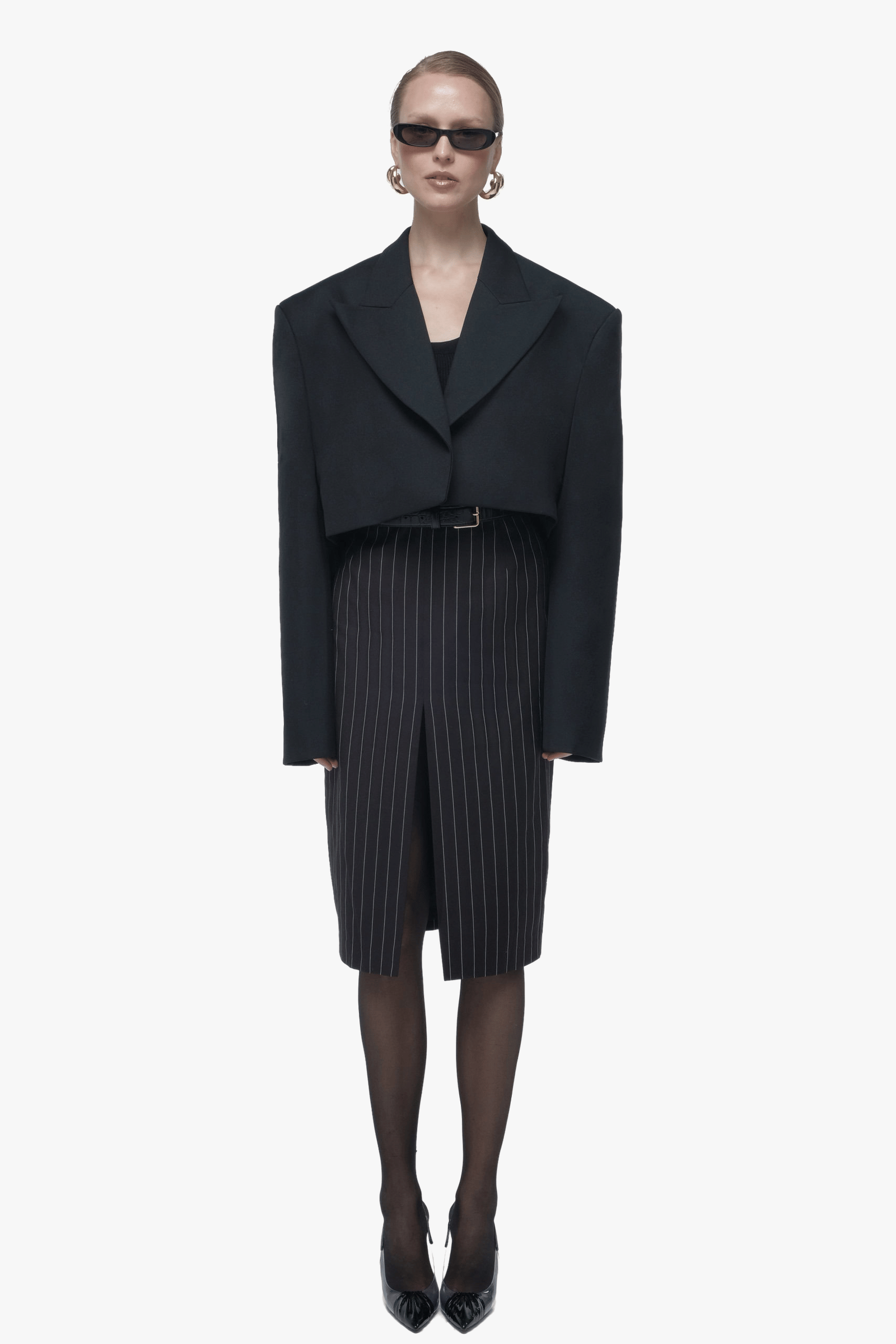 Oversized cropped blazer made by AFTERHOURS