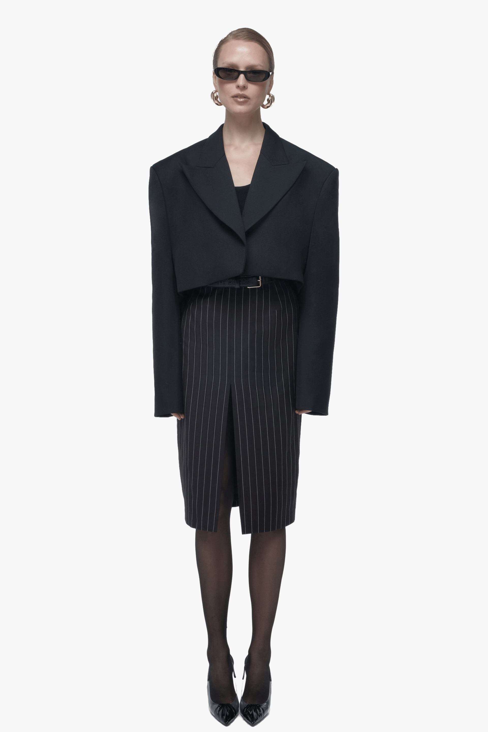 Oversized cropped blazer made by AFTERHOURS