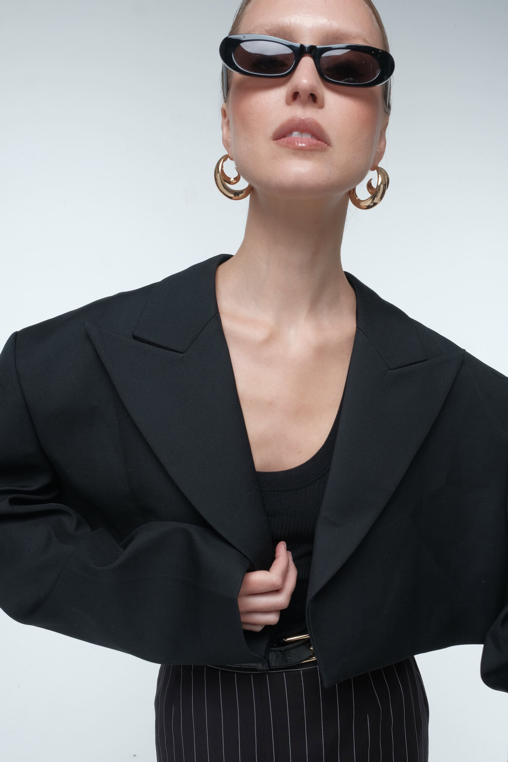 Oversized cropped blazer made by AFTERHOURS