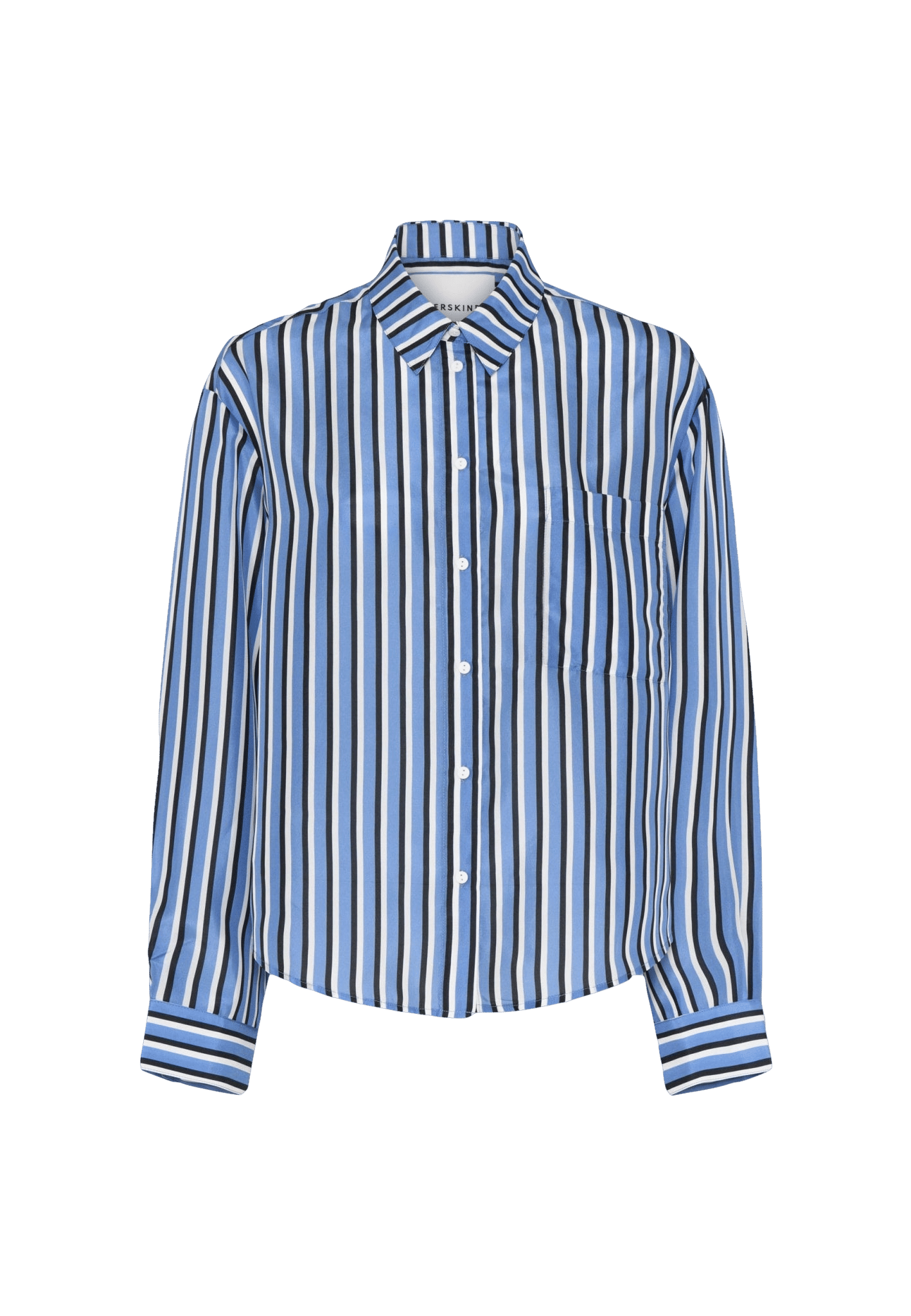 River Shirt - Navy Stripe made by HERSKIND