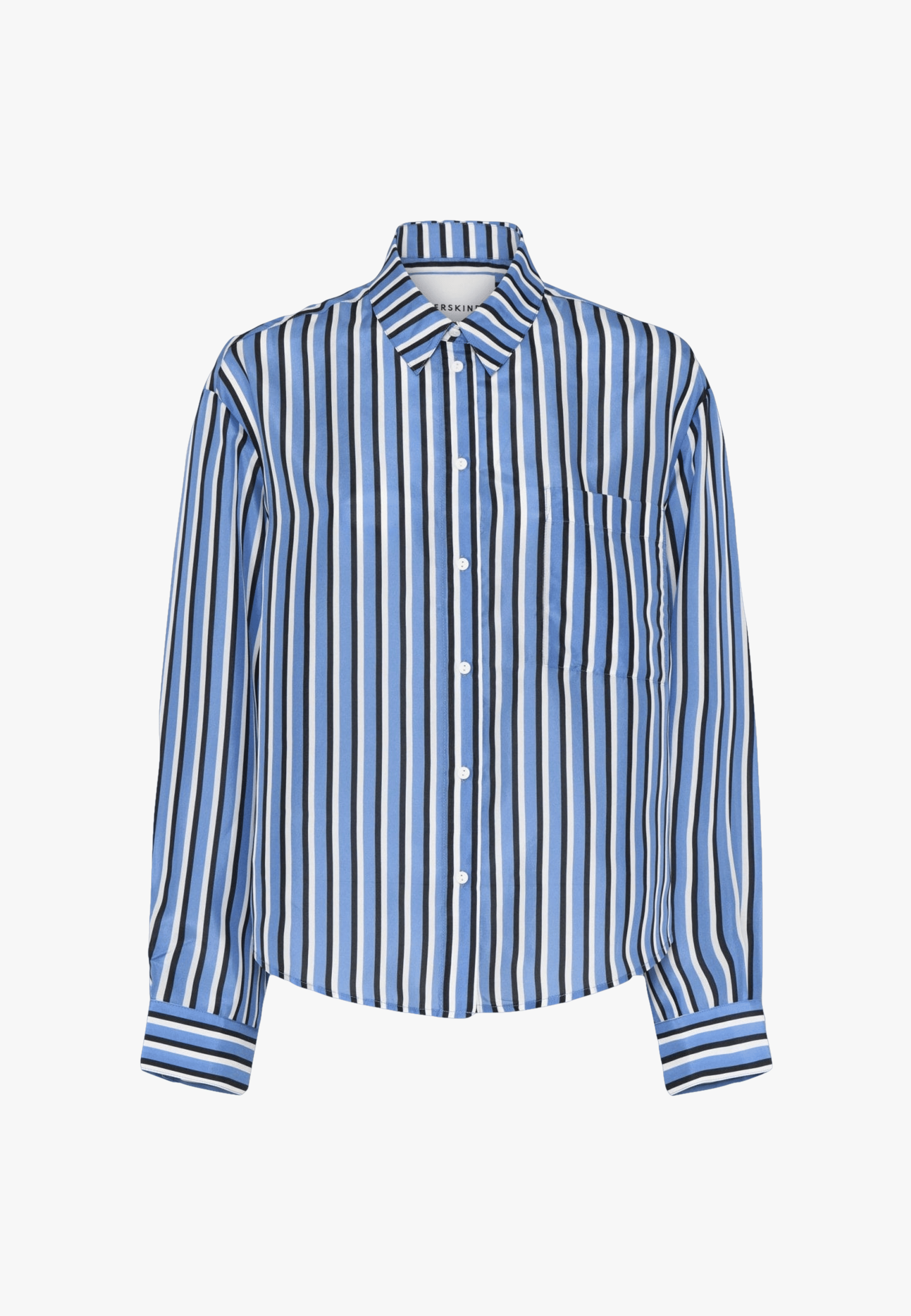 River Shirt - Navy Stripe made by HERSKIND