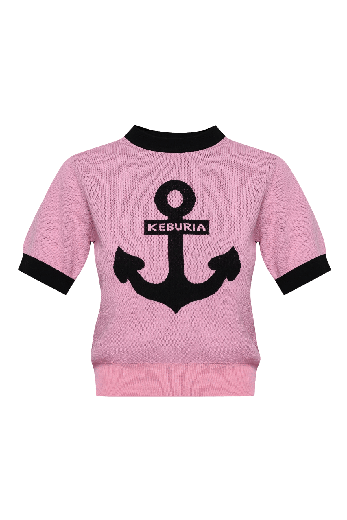 KNIT TOP WITH ANCHOR in Pink made by KEBURIA