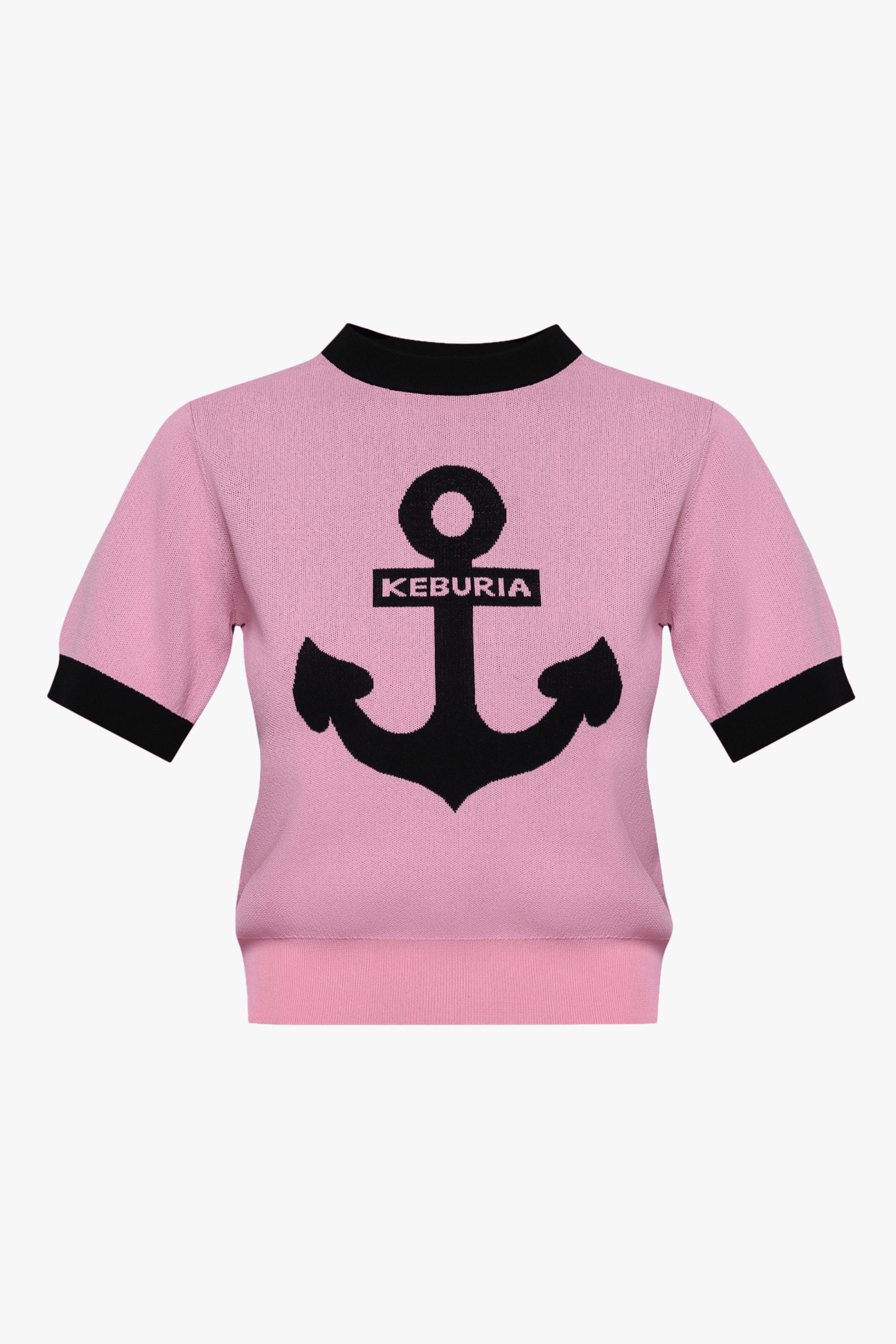 KNIT TOP WITH ANCHOR in Pink made by KEBURIA