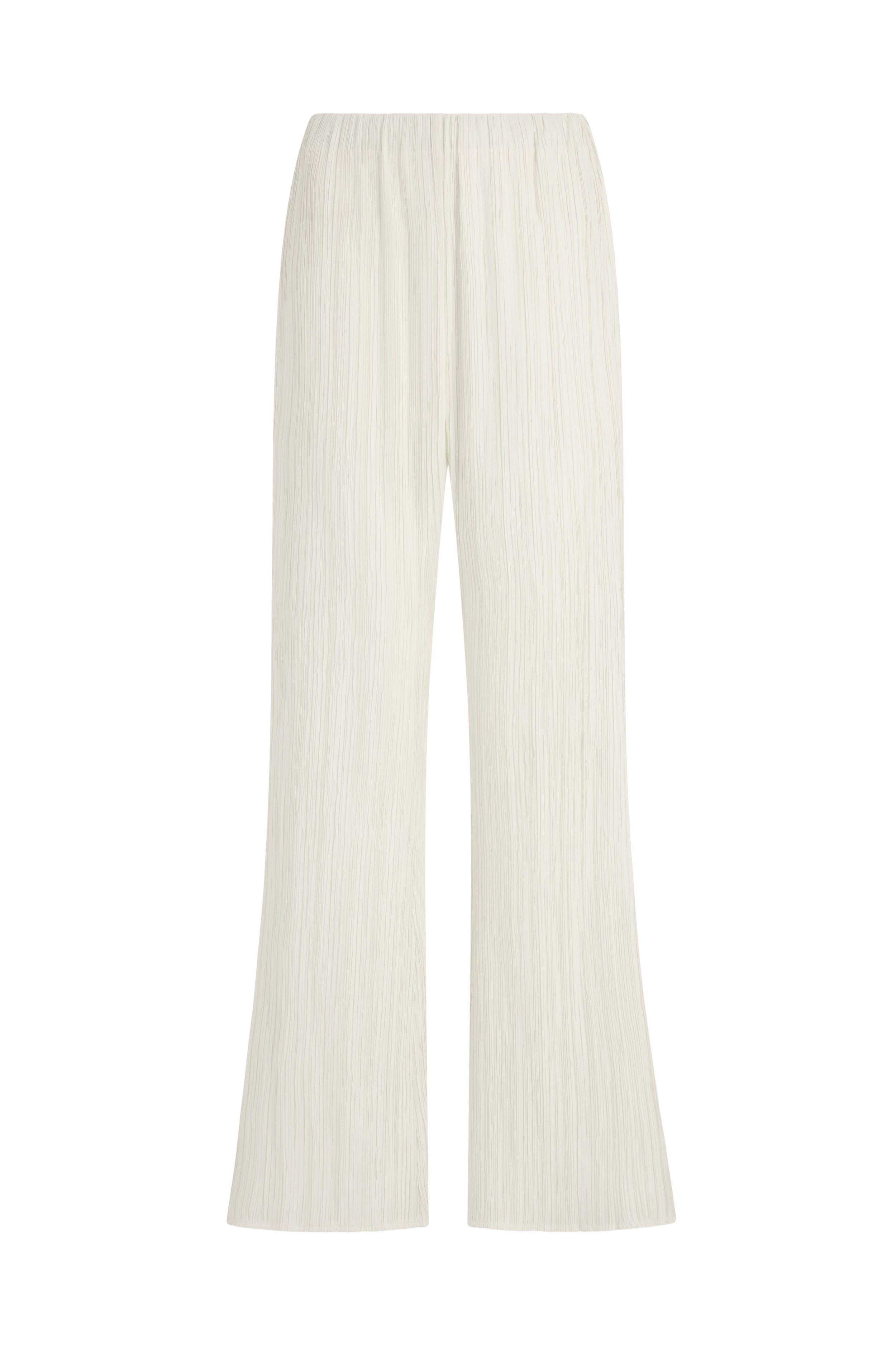 Tree Bark Mini Flare Trousers - Ivory made by CAHAYA STUDIOS