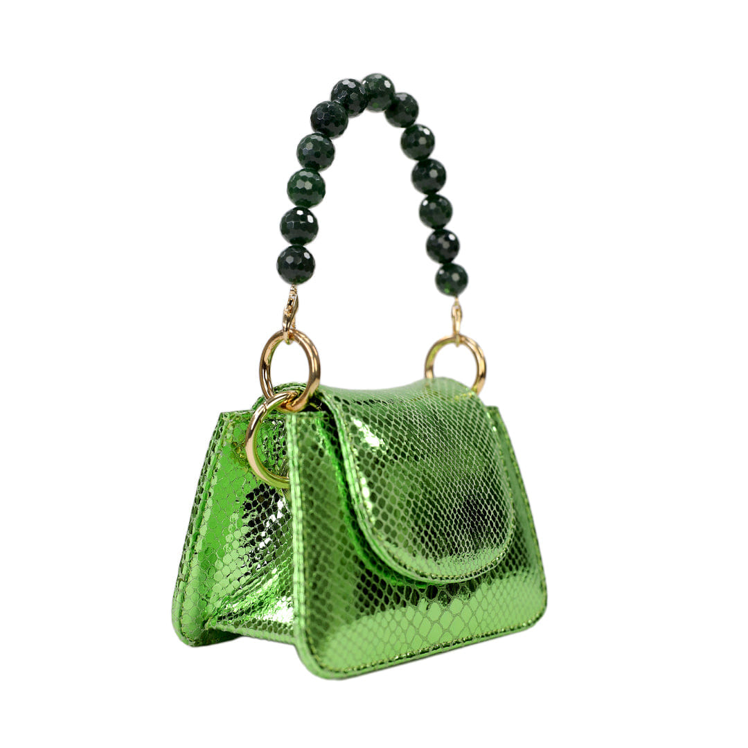 Horra - Metallic Green - Mini Bag made by ALIEL