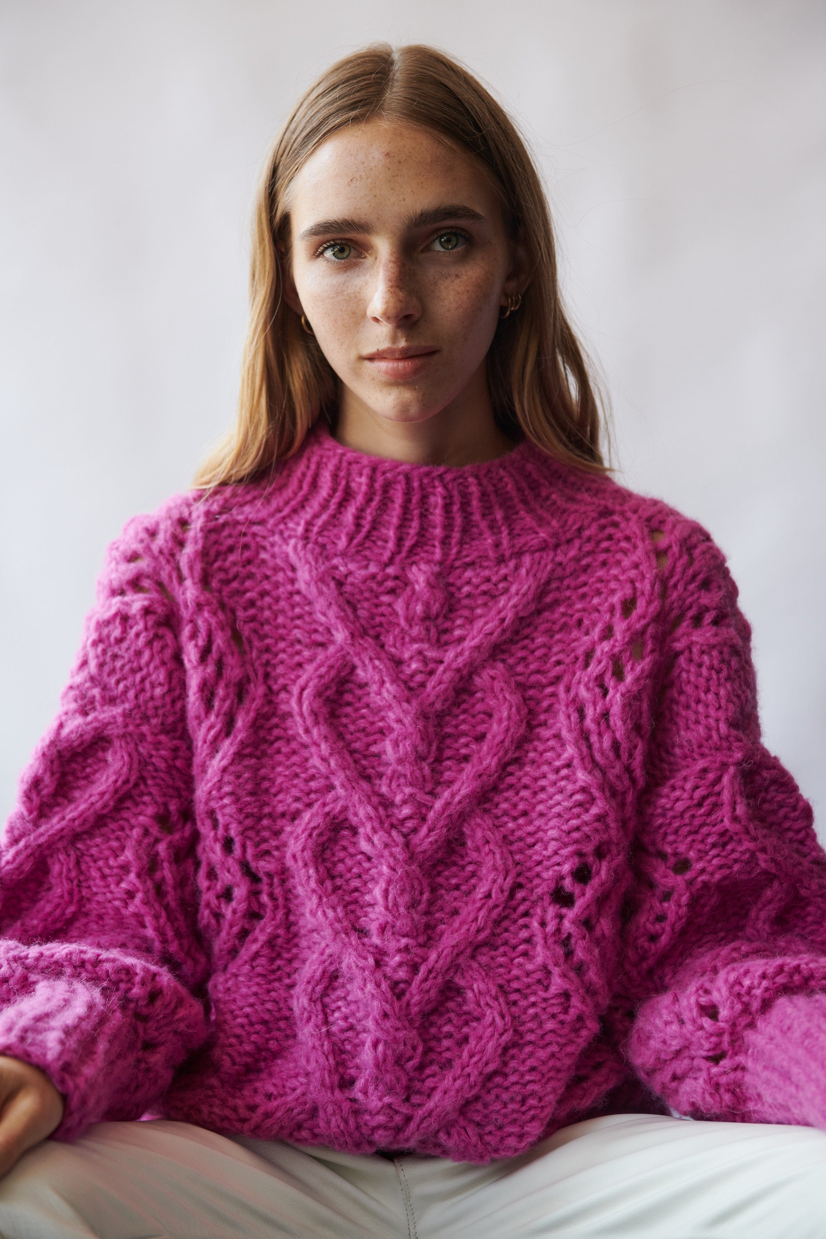 SONQO Sweater in Pink made by AYNI