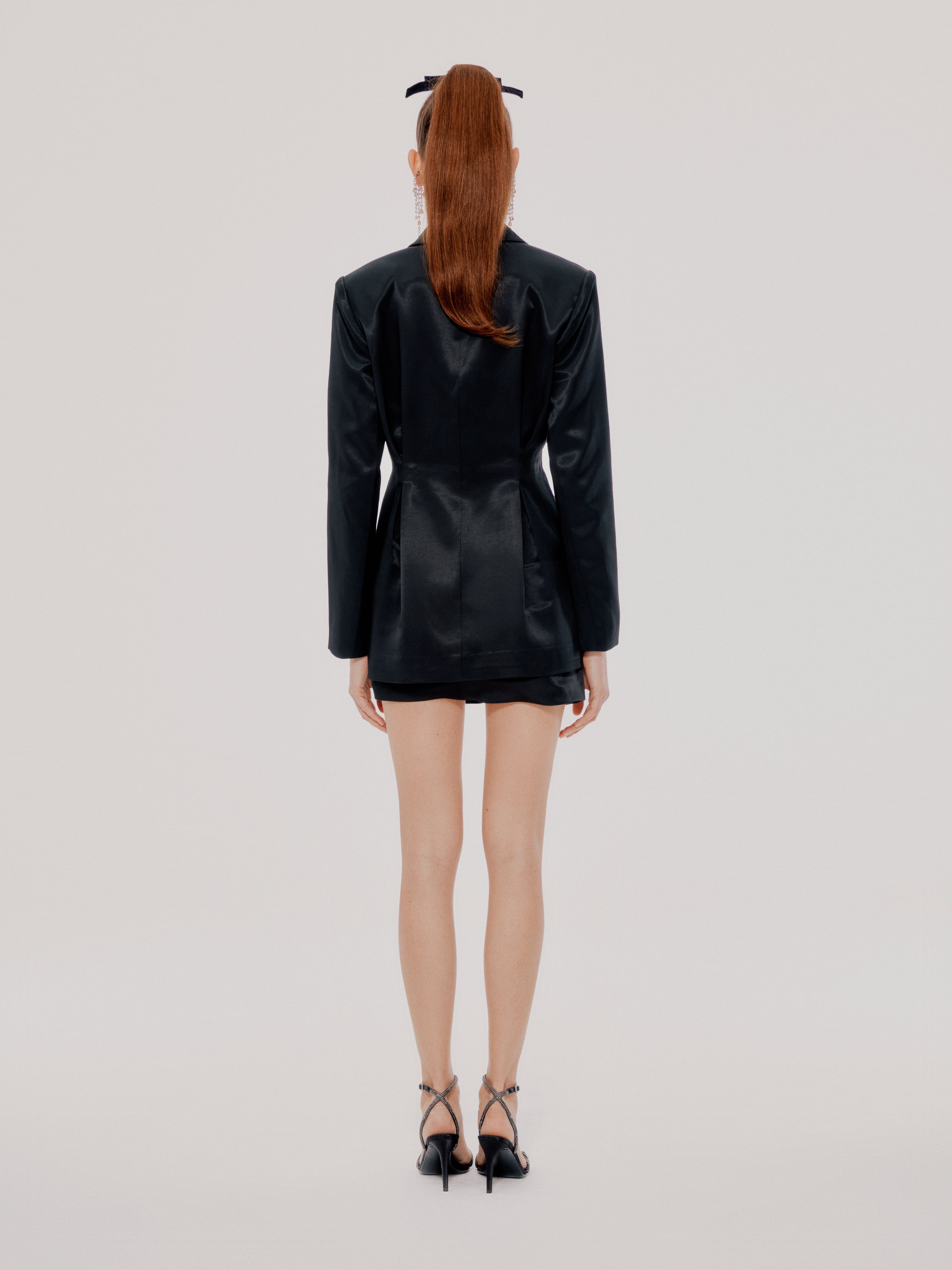 Black Lori Jacket (Final Sale) in Black made by Nana Jacqueline