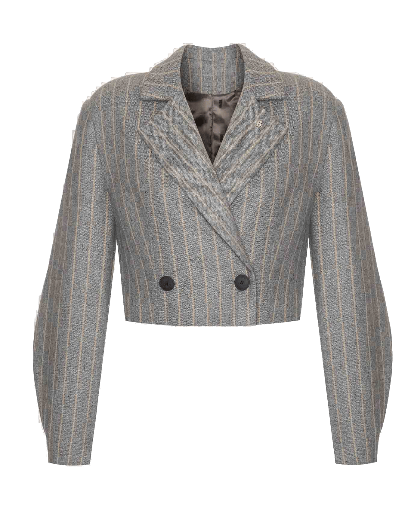 SHORT STRIPED JACKET made by BENU Studio