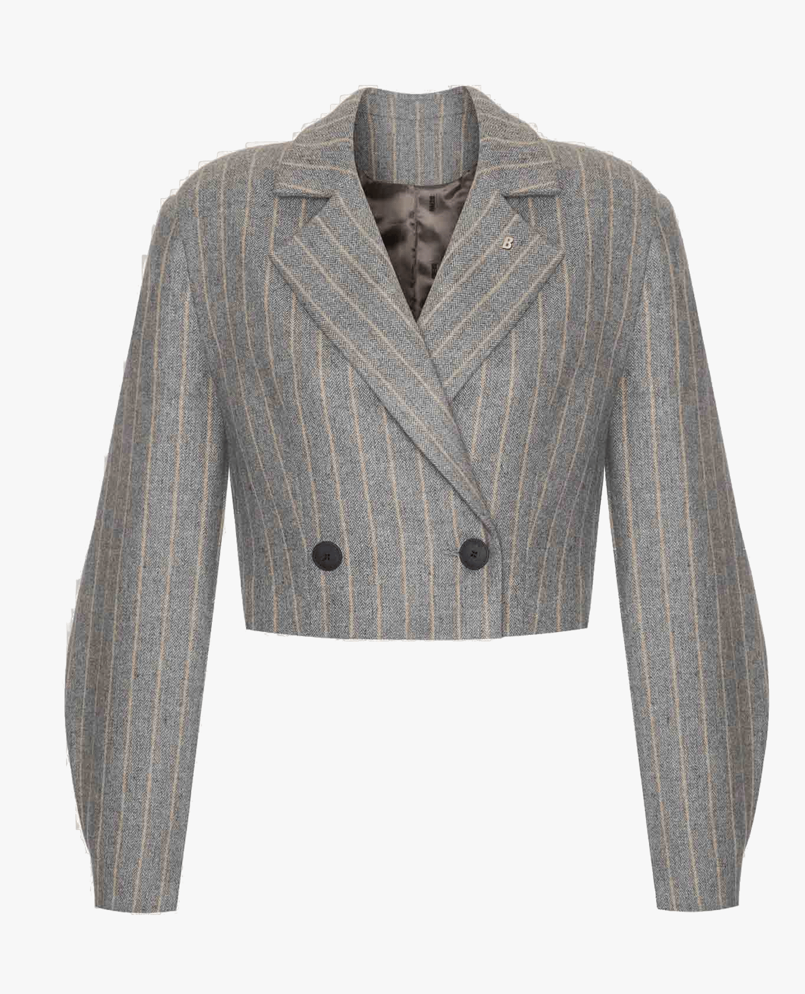 SHORT STRIPED JACKET made by BENU Studio