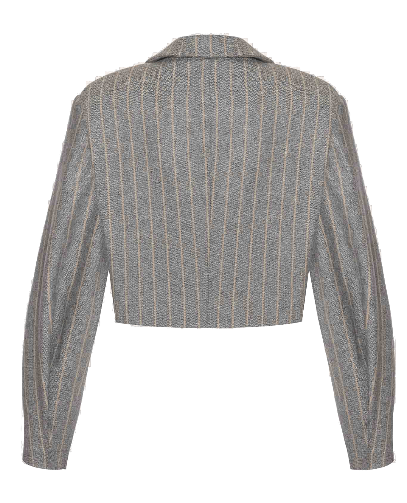 SHORT STRIPED JACKET made by BENU Studio