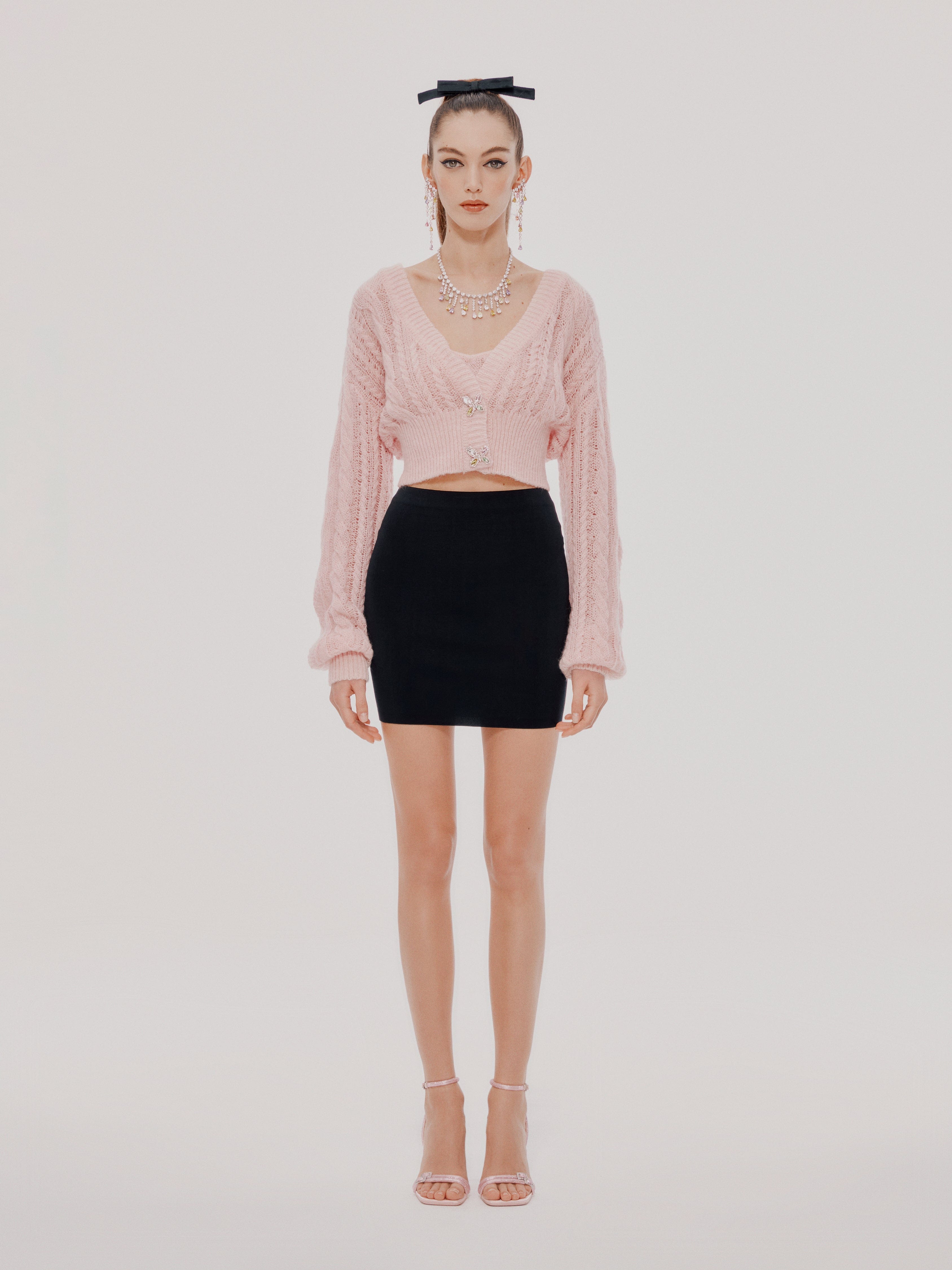 Chiara Sweater (Final Sale) in Pink made by Nana Jacqueline