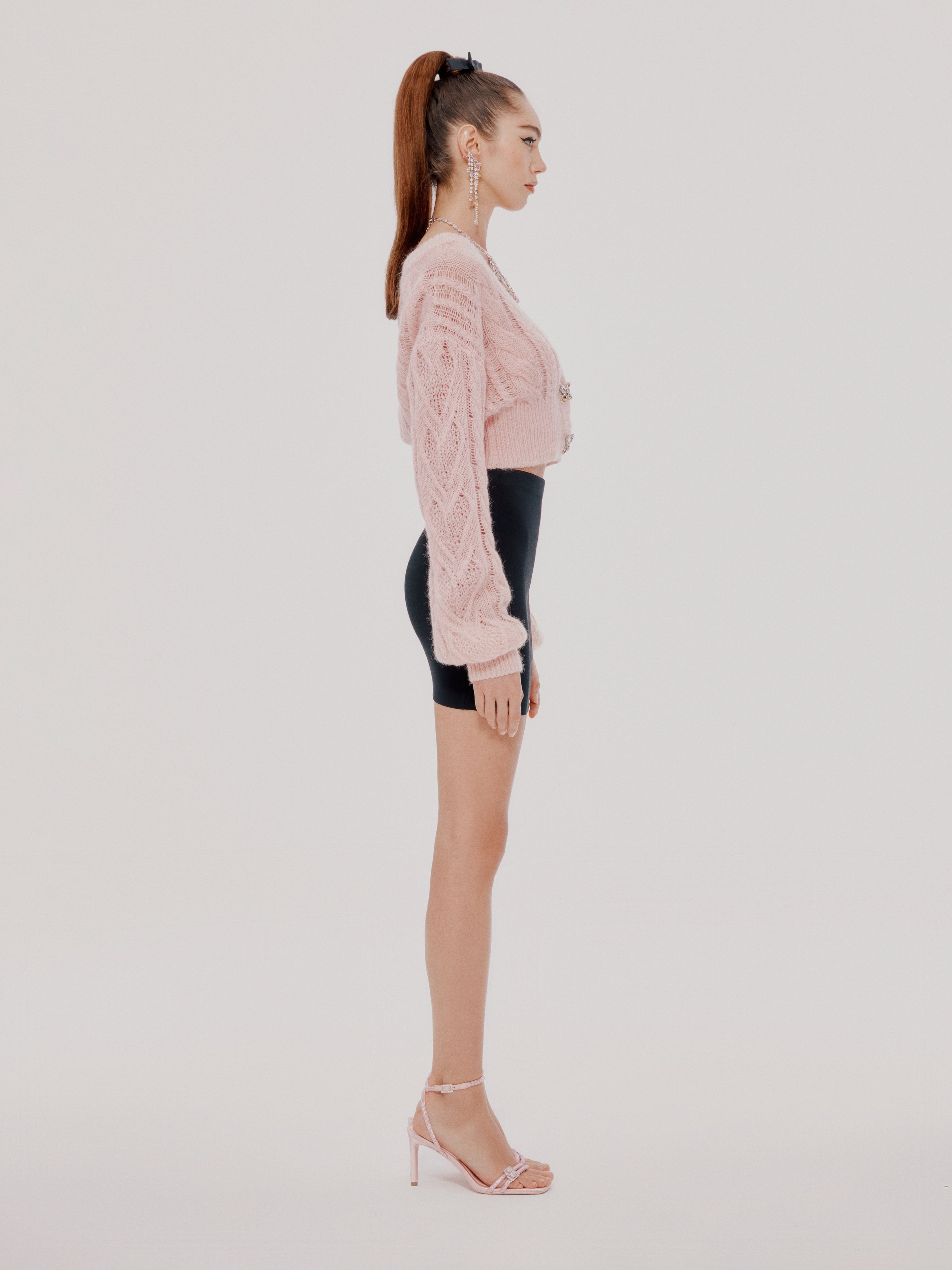 Chiara Sweater (Final Sale) in Pink made by Nana Jacqueline