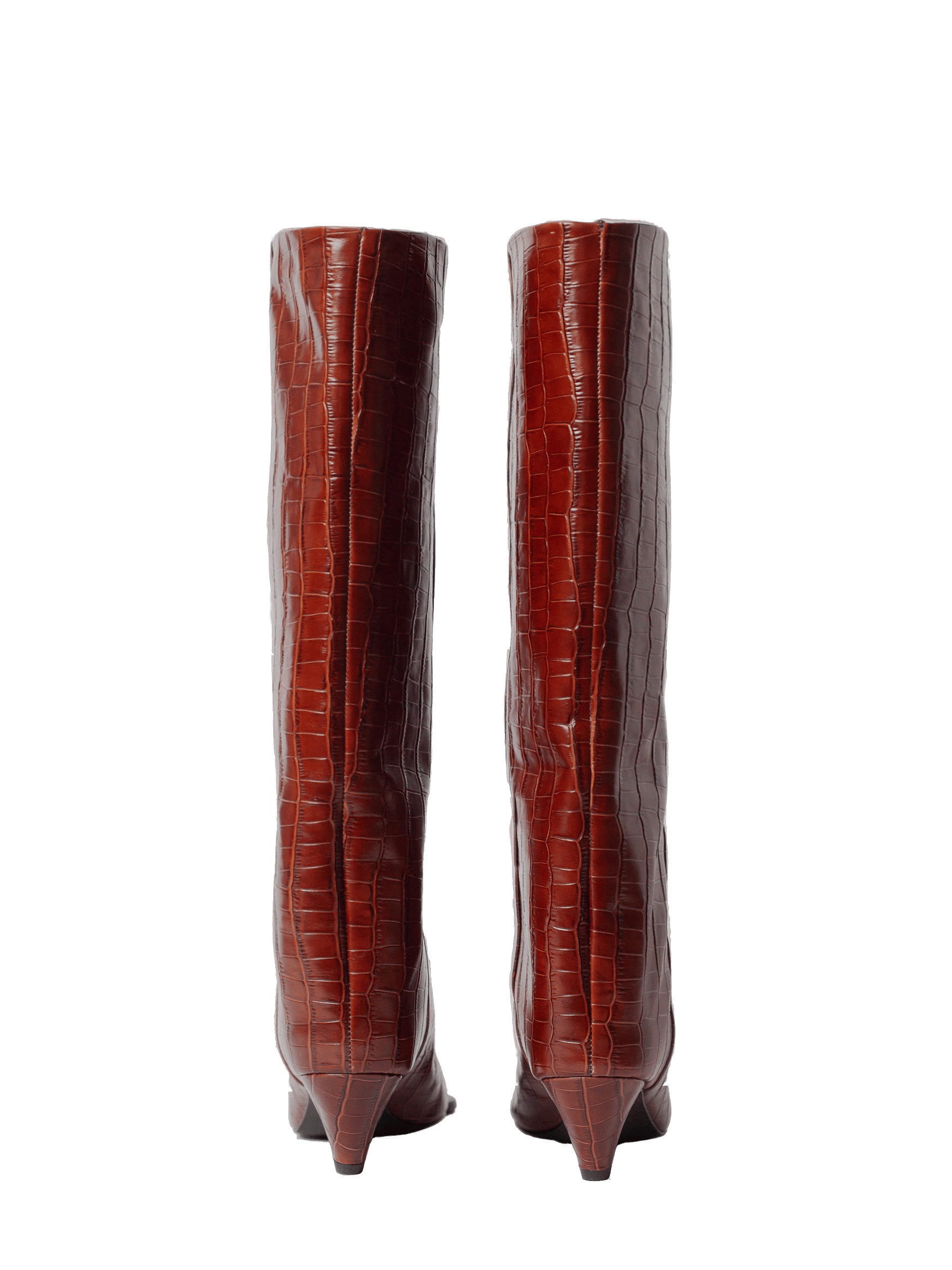 THE VANESSA TALL UMBER CROC made by Blankens