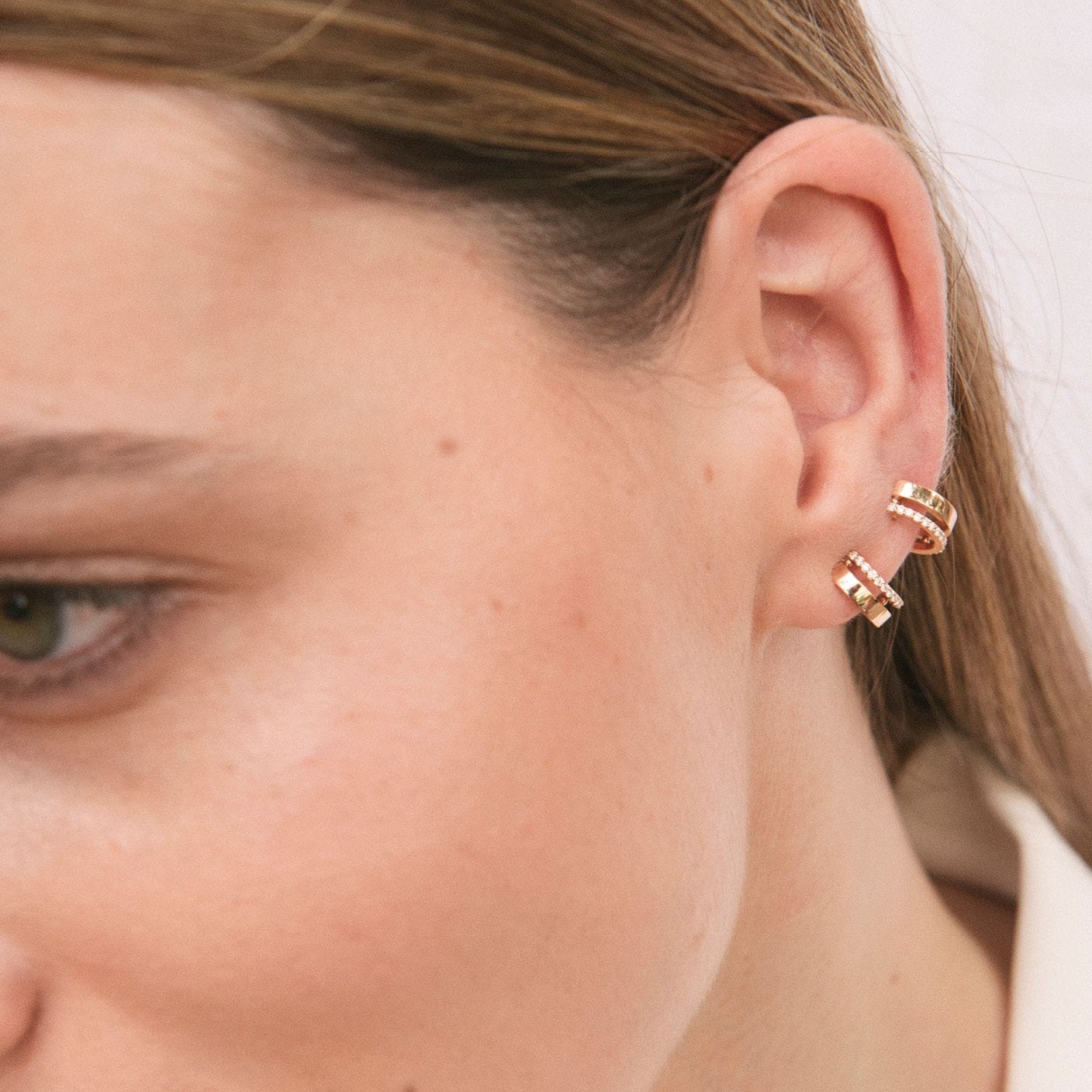 PENDIENTE DOUBLE ÁL DI LÀ made by Gold & Roses