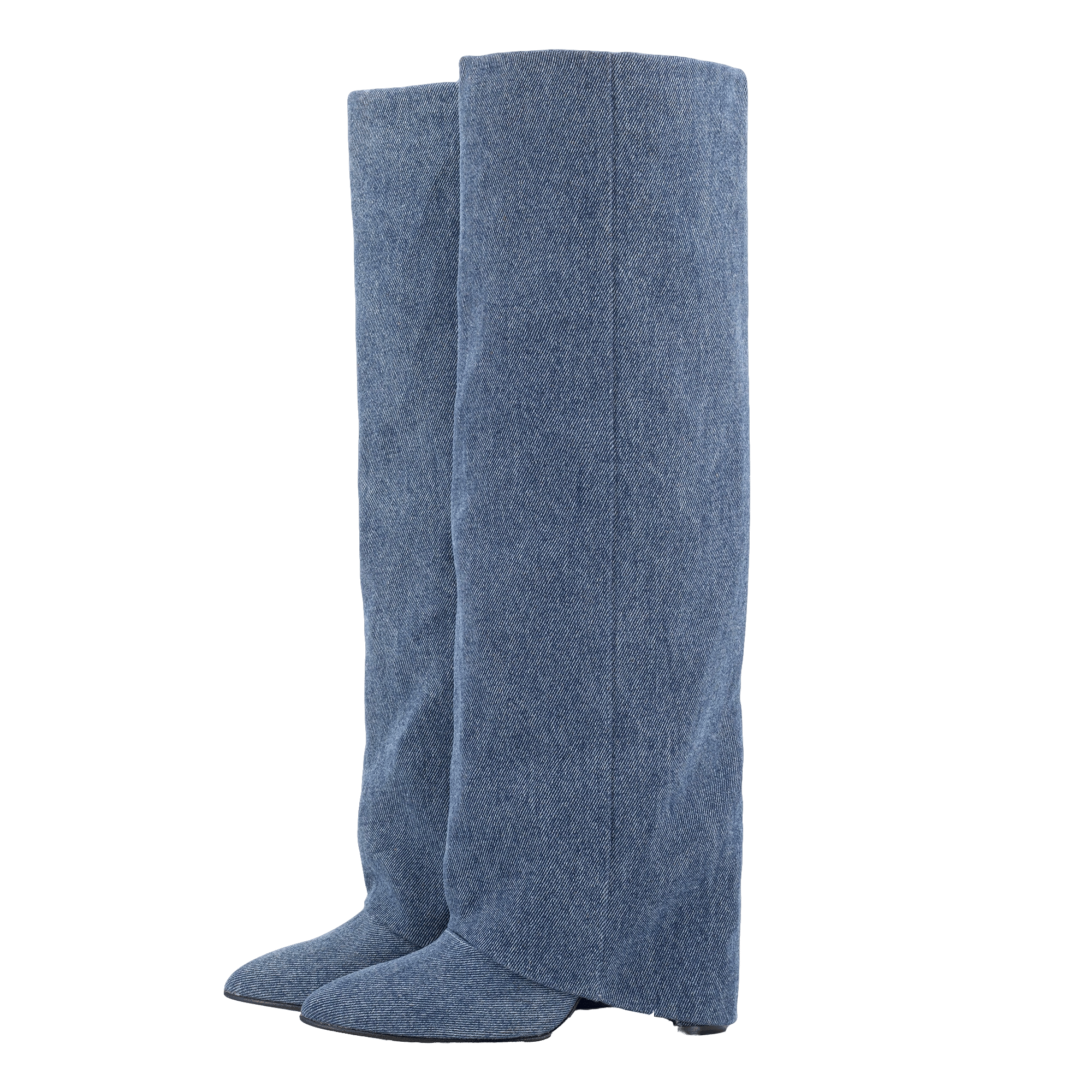 BERTA LUNGA DENIM BOOTS made by Toral