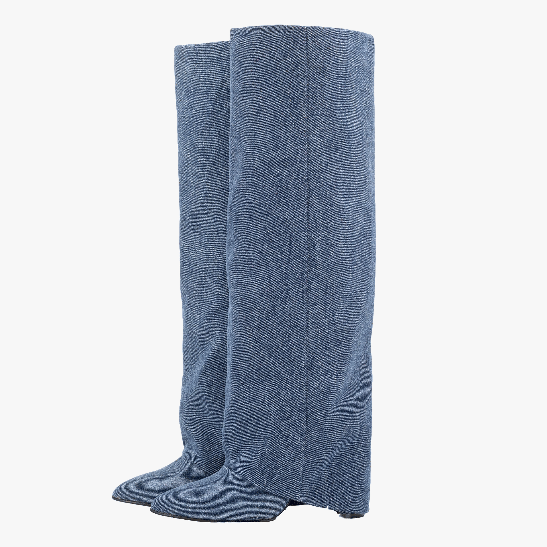 BERTA LUNGA DENIM BOOTS made by Toral