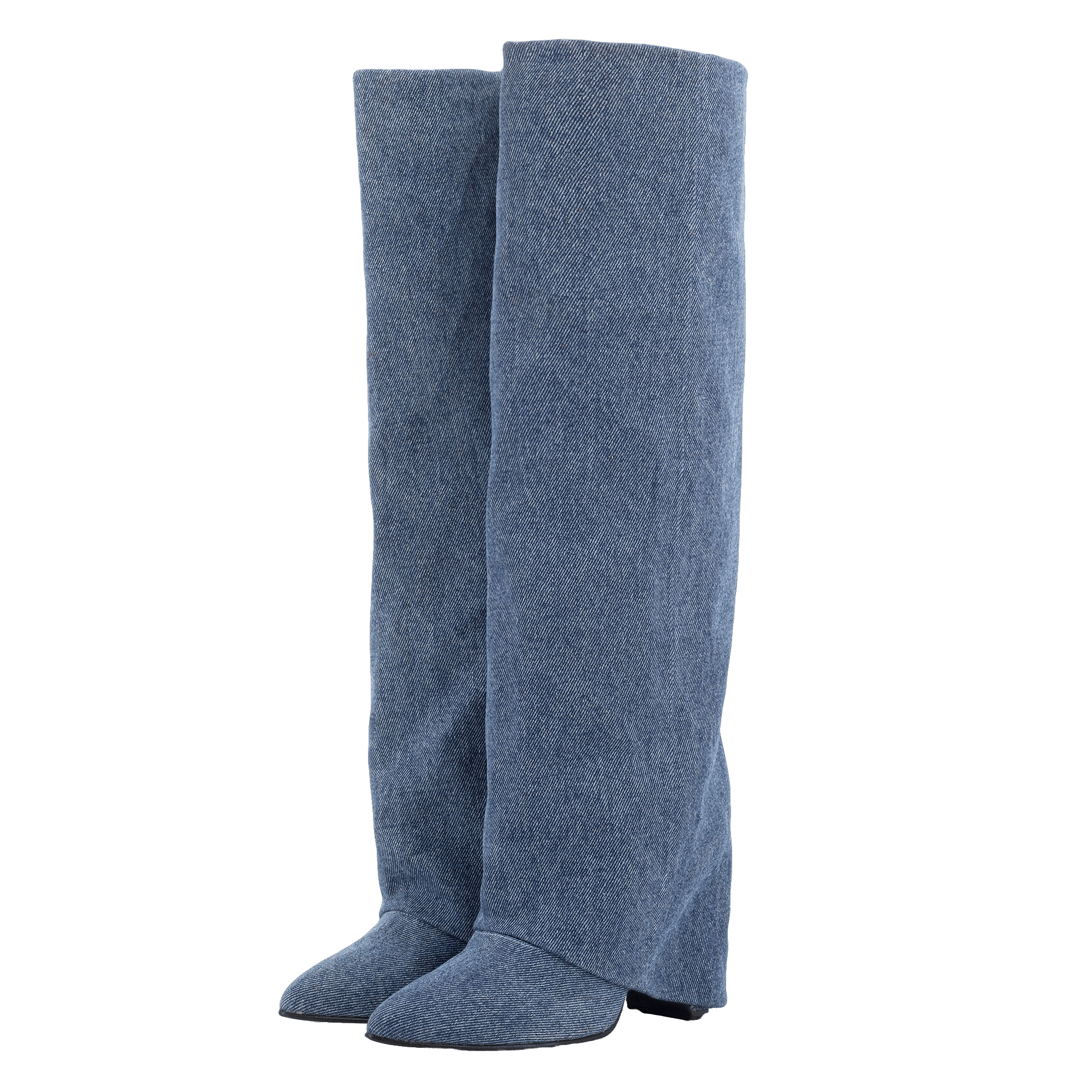 BERTA LUNGA DENIM BOOTS made by Toral