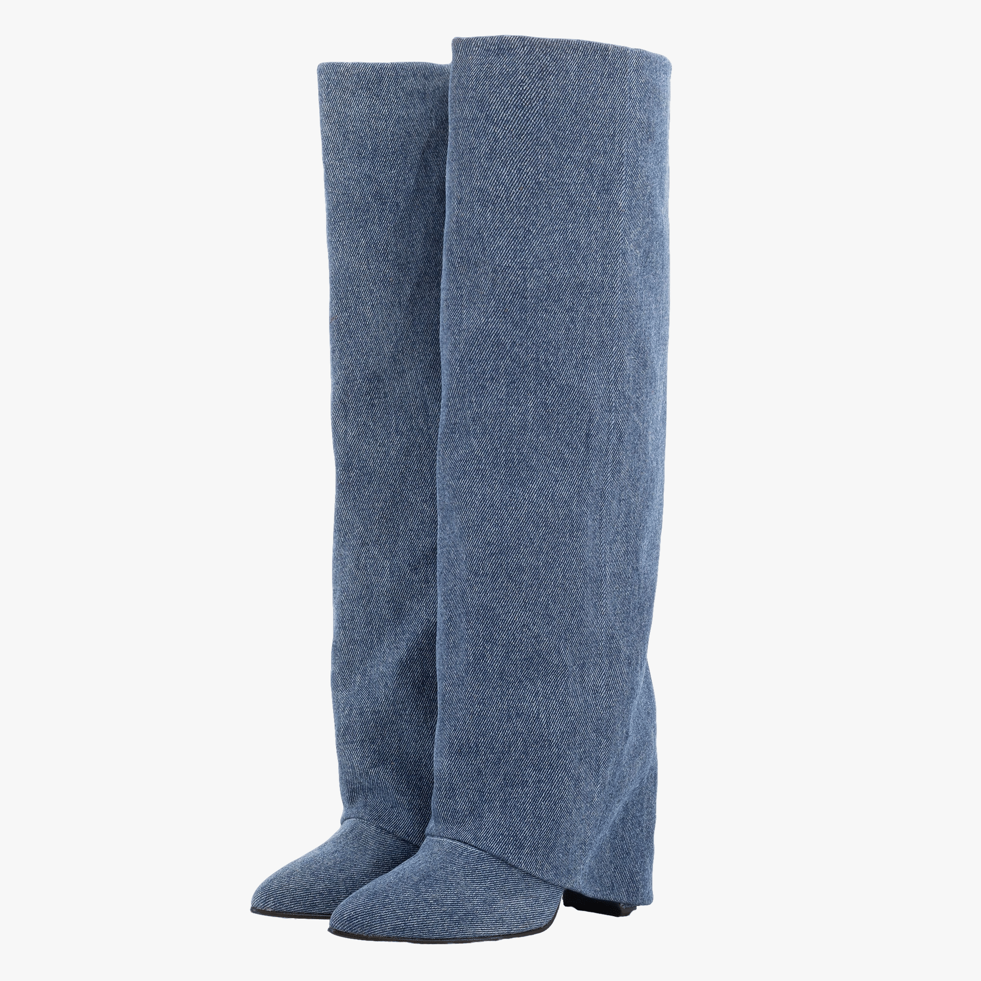 BERTA LUNGA DENIM BOOTS made by Toral