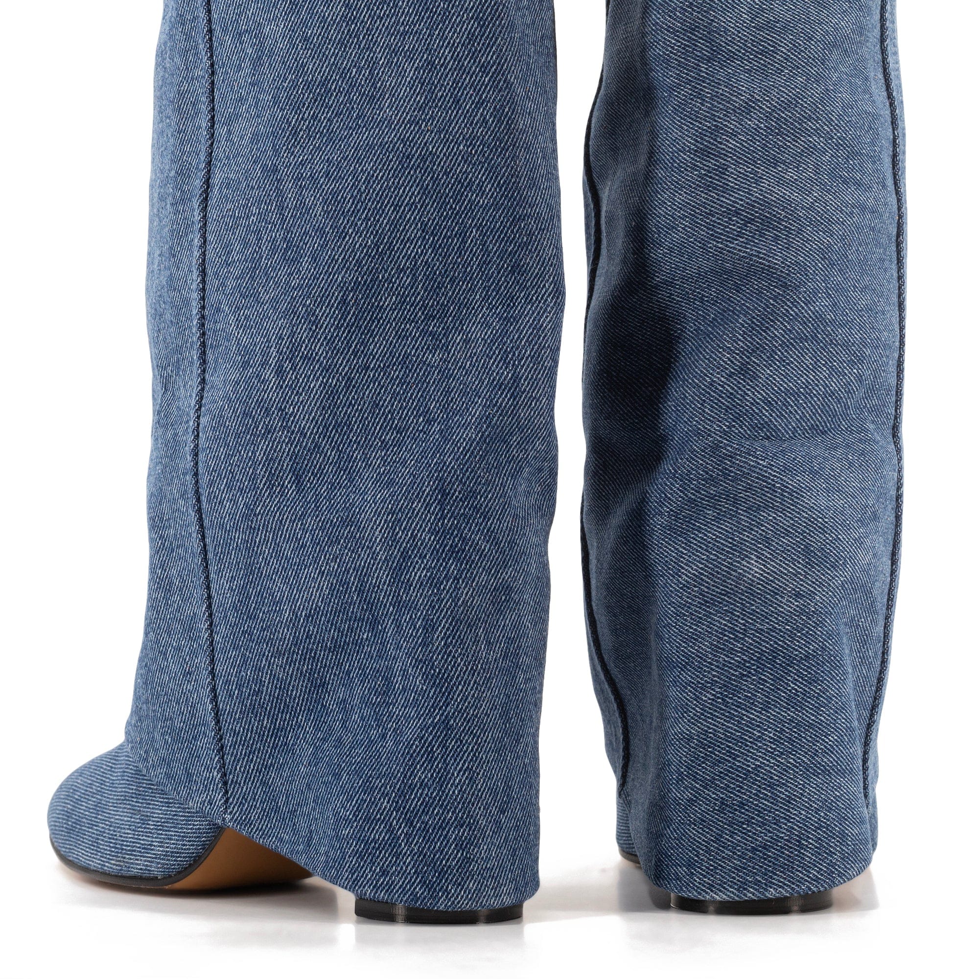 BERTA LUNGA DENIM BOOTS made by Toral