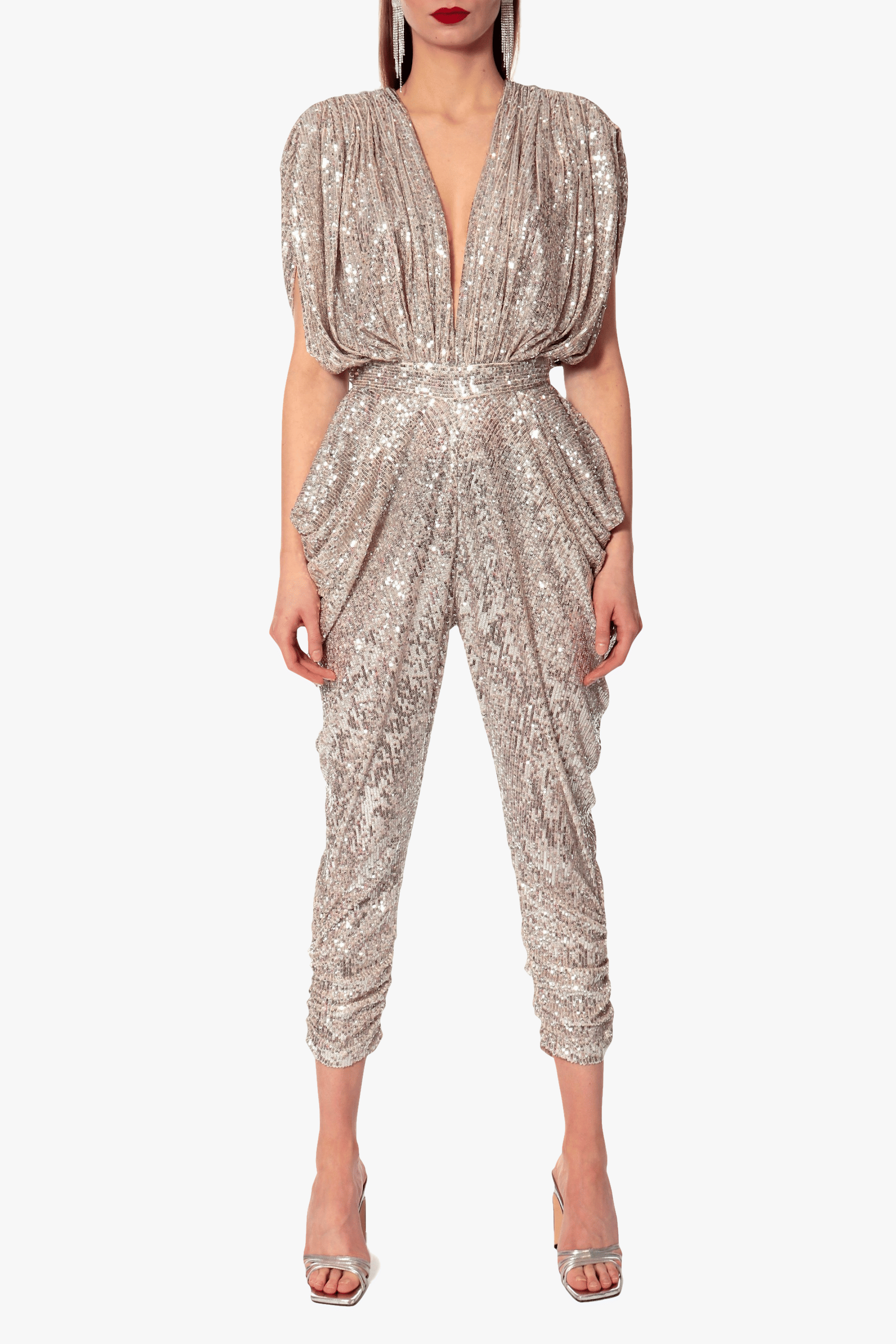 Jumpsuit Saddie Champagne made by HALEWSKI