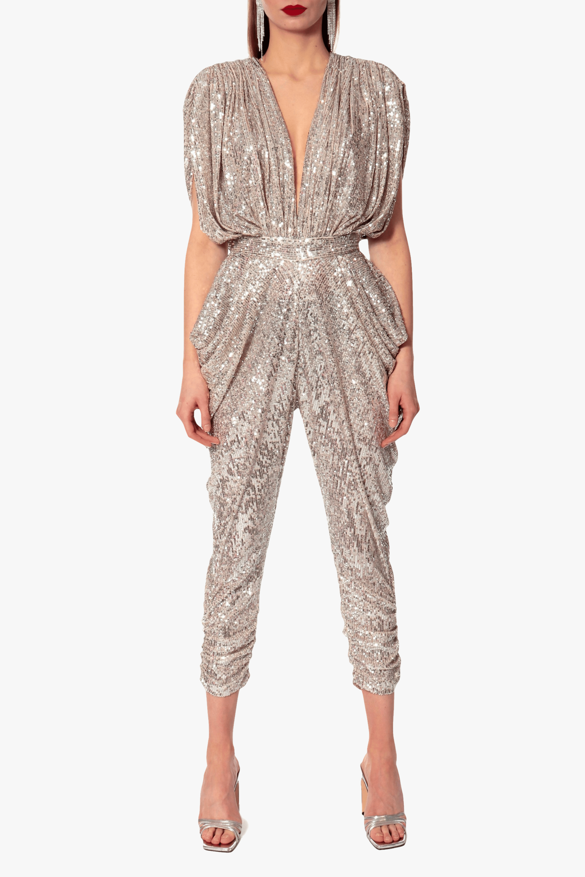 Jumpsuit Saddie Champagne made by HALEWSKI