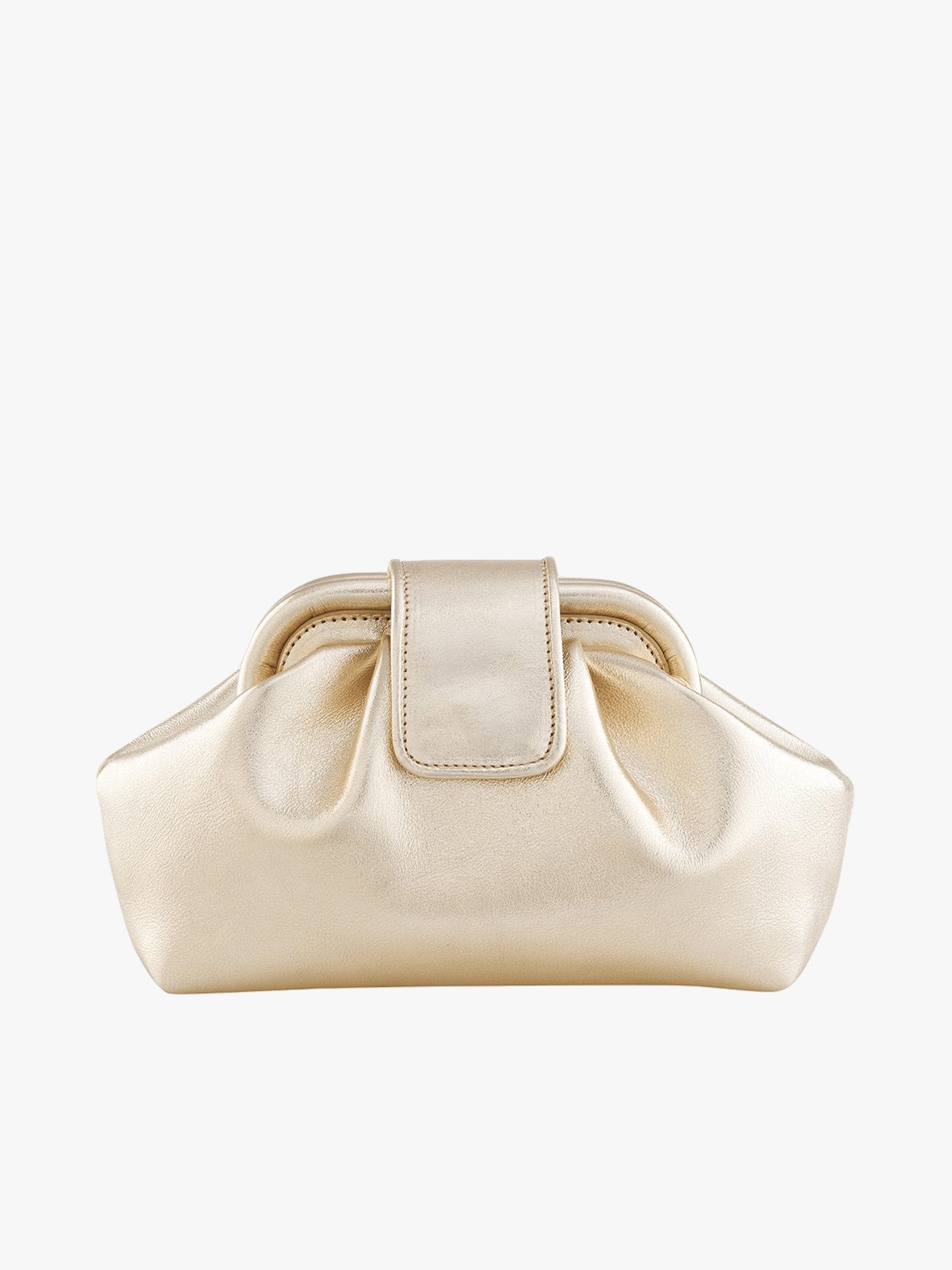 Teresa Mini Metalik Altın in Gold made by Maven Bag