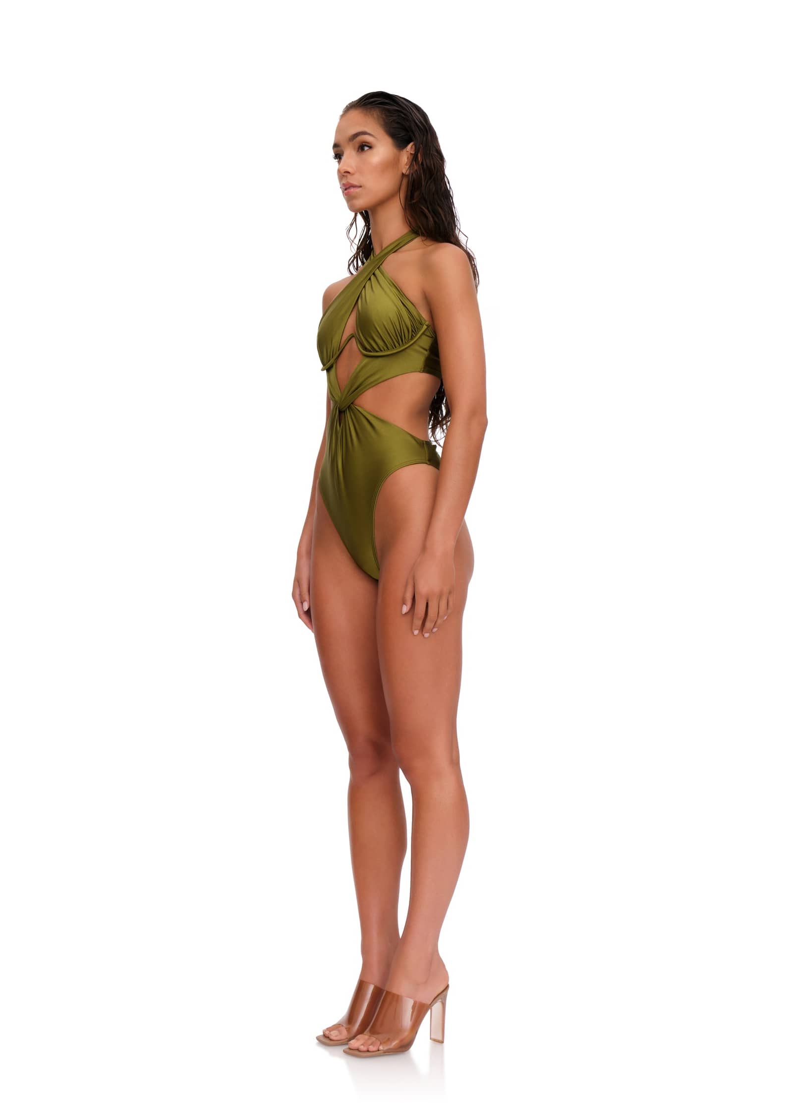 NAYO ONE PIECE SWIMSUIT - EMERALD made by Andrea Iyamah