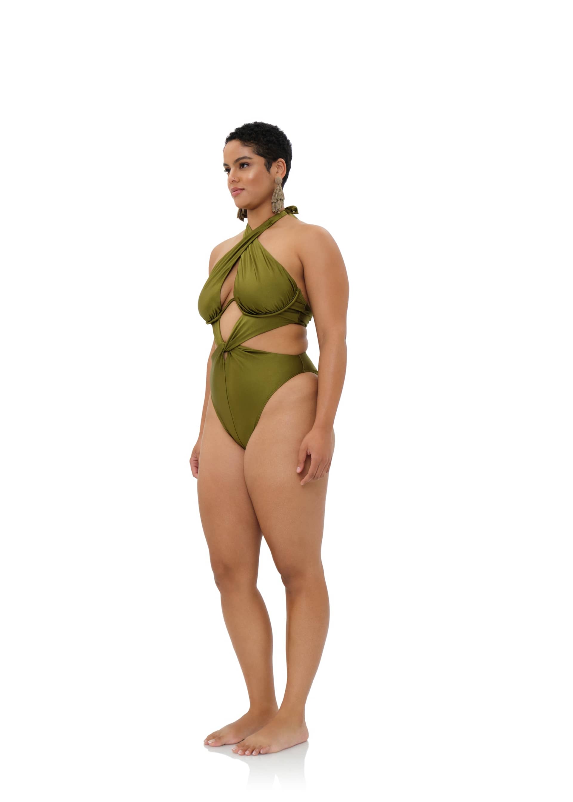 NAYO ONE PIECE SWIMSUIT - EMERALD made by Andrea Iyamah