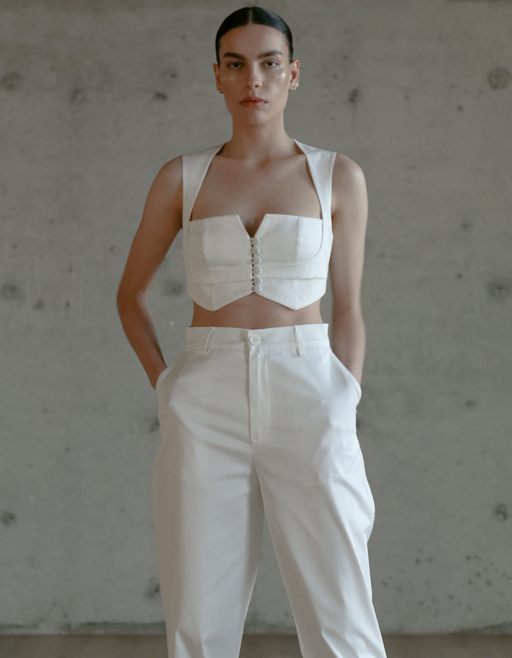 FRENKI White Top made by MAET