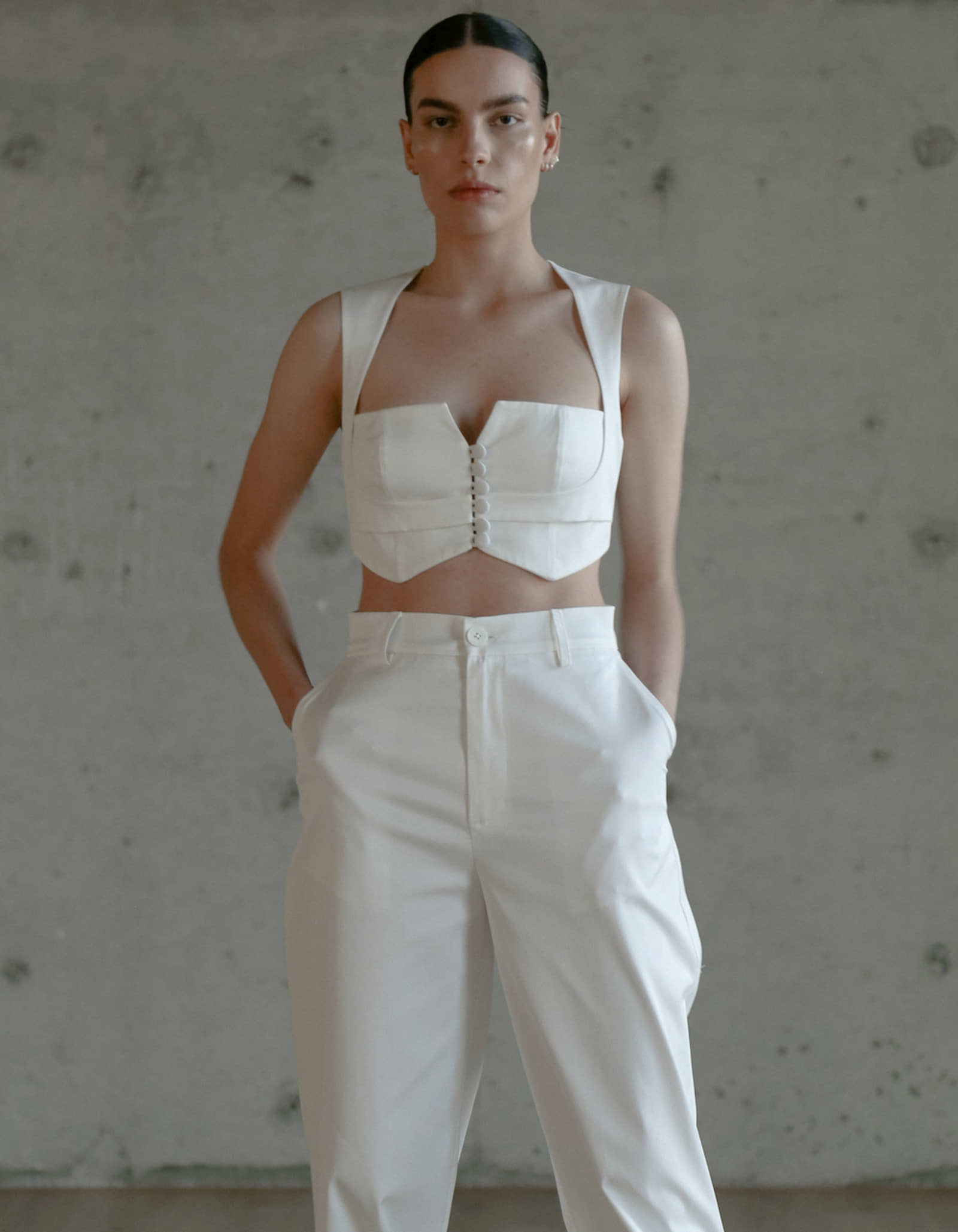 FRENKI White Top made by MAET