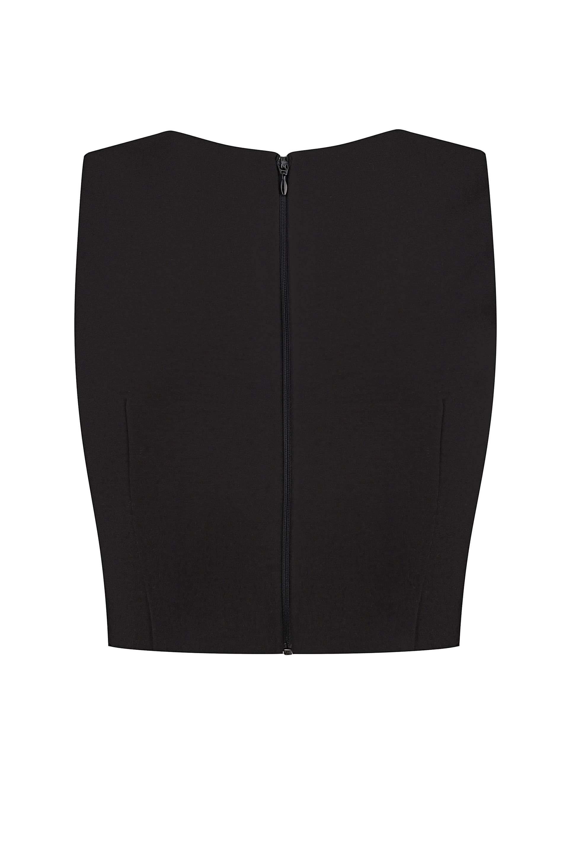 Crystal Rose Embellished Top With Side Cut-Out made by NDS The Label