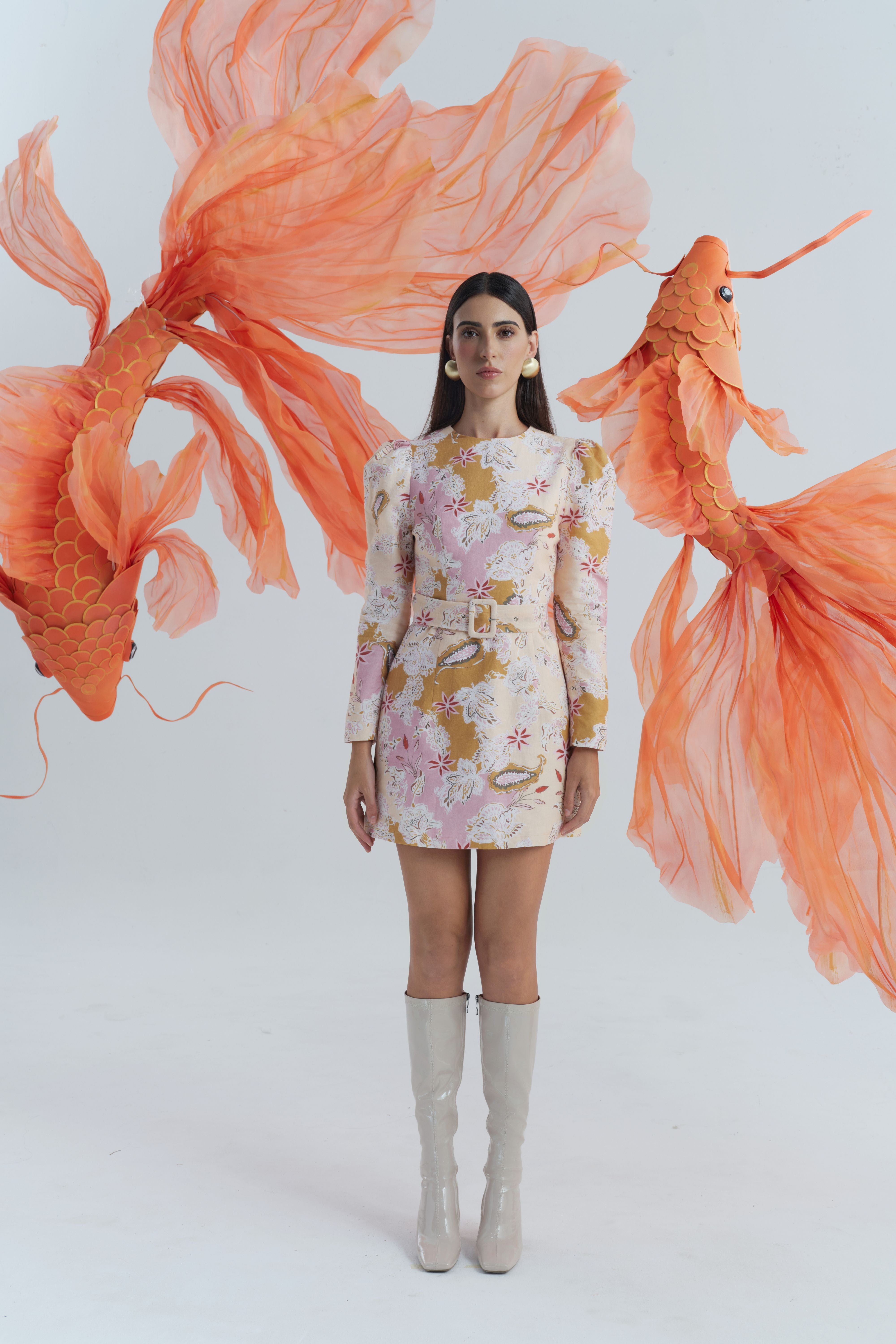 Hazel Mini Dress made by JUSTIN TONG