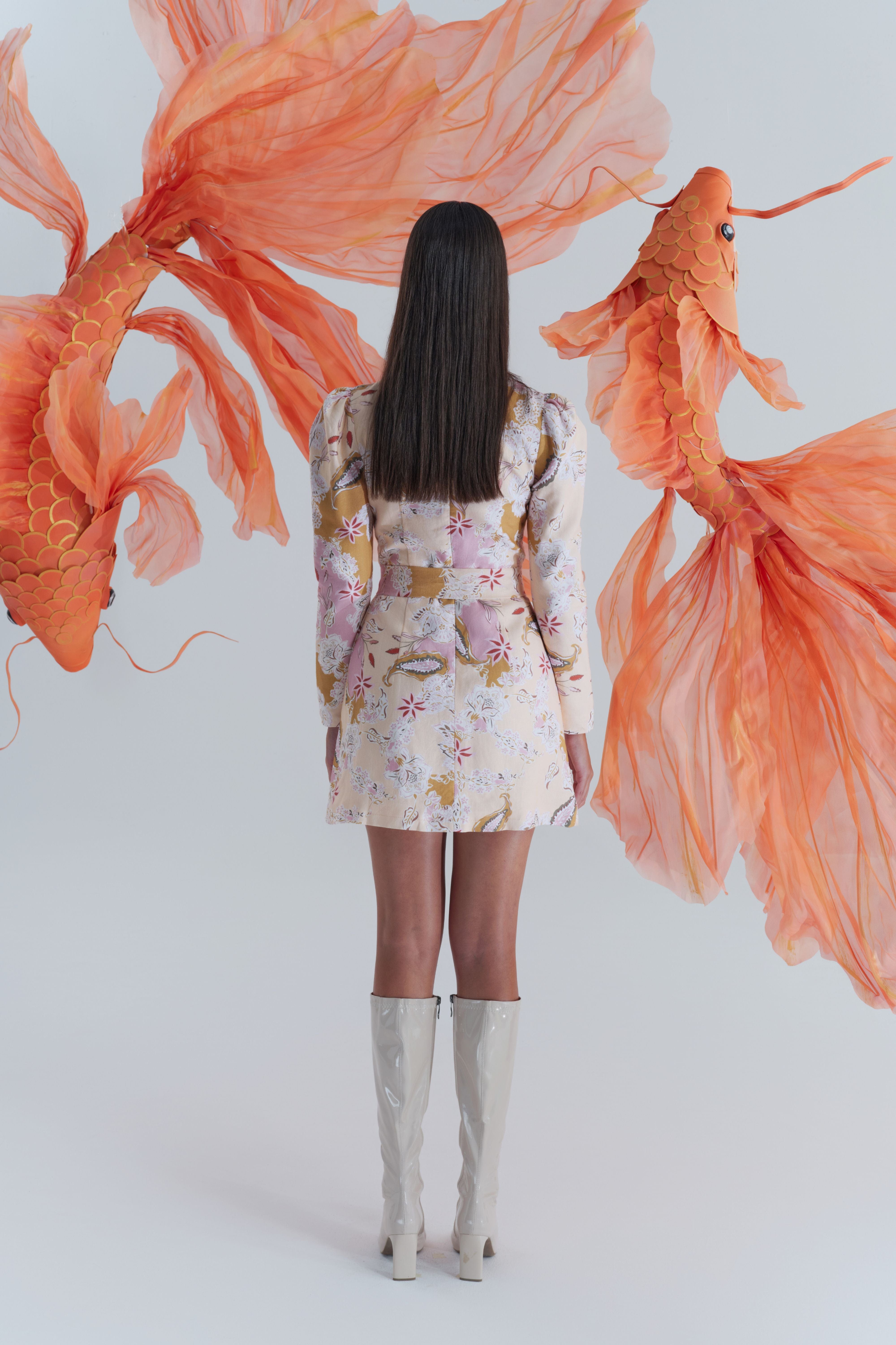 Hazel Mini Dress made by JUSTIN TONG