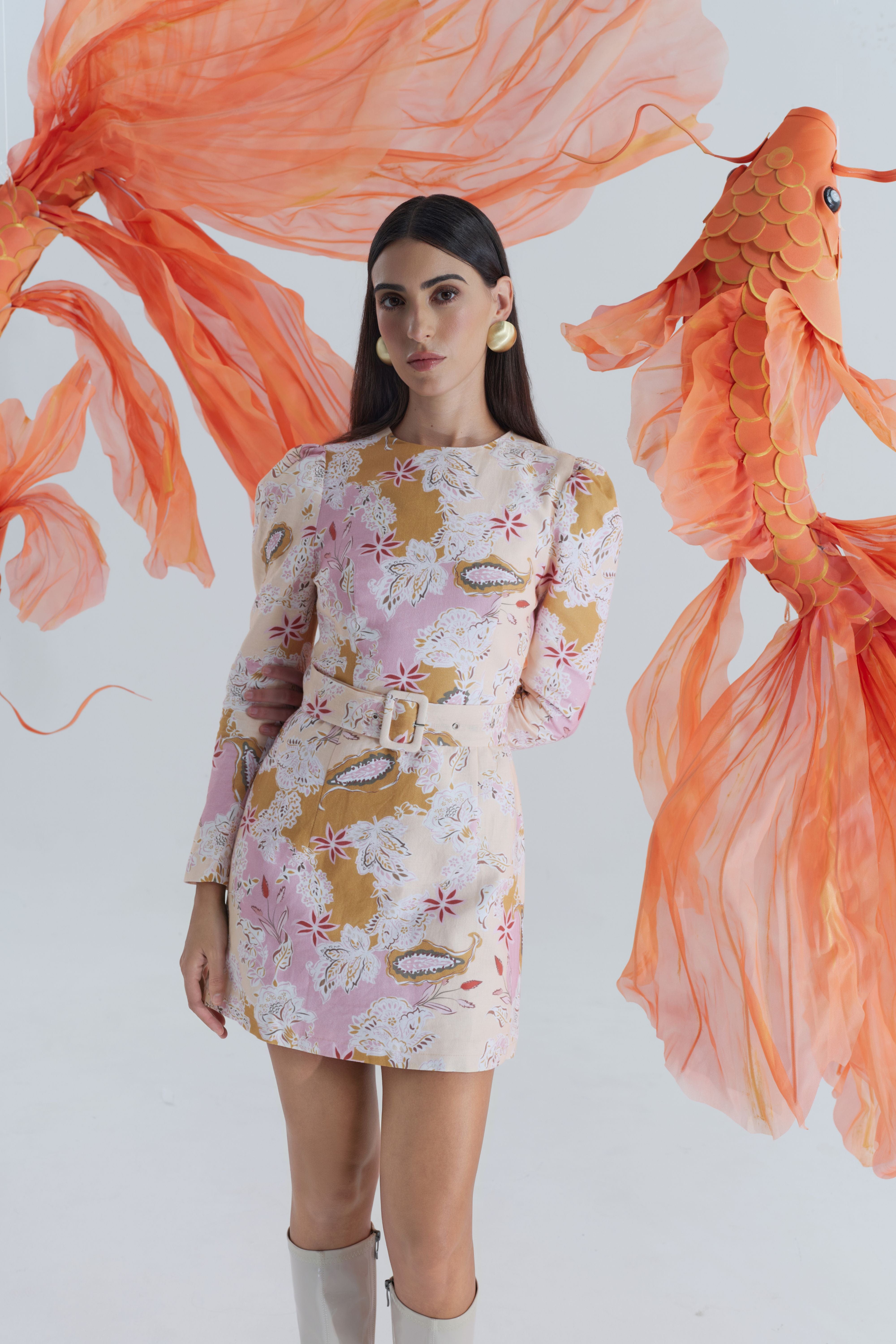 Hazel Mini Dress made by JUSTIN TONG