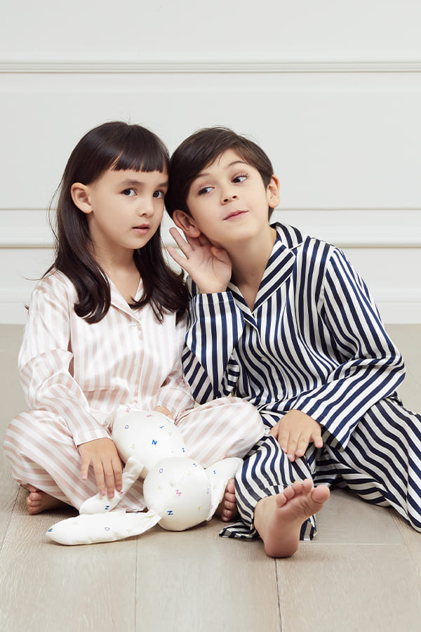 Stripe Kid's Pajama Set made by MANITO