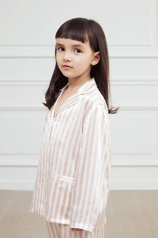 Stripe Kid's Pajama Set made by MANITO