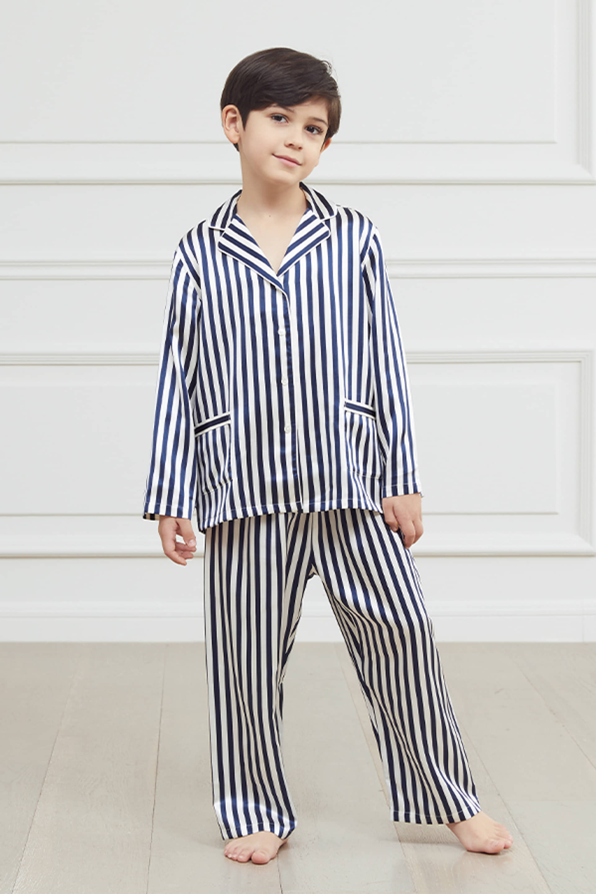 Stripe Kid's Pajama Set made by MANITO