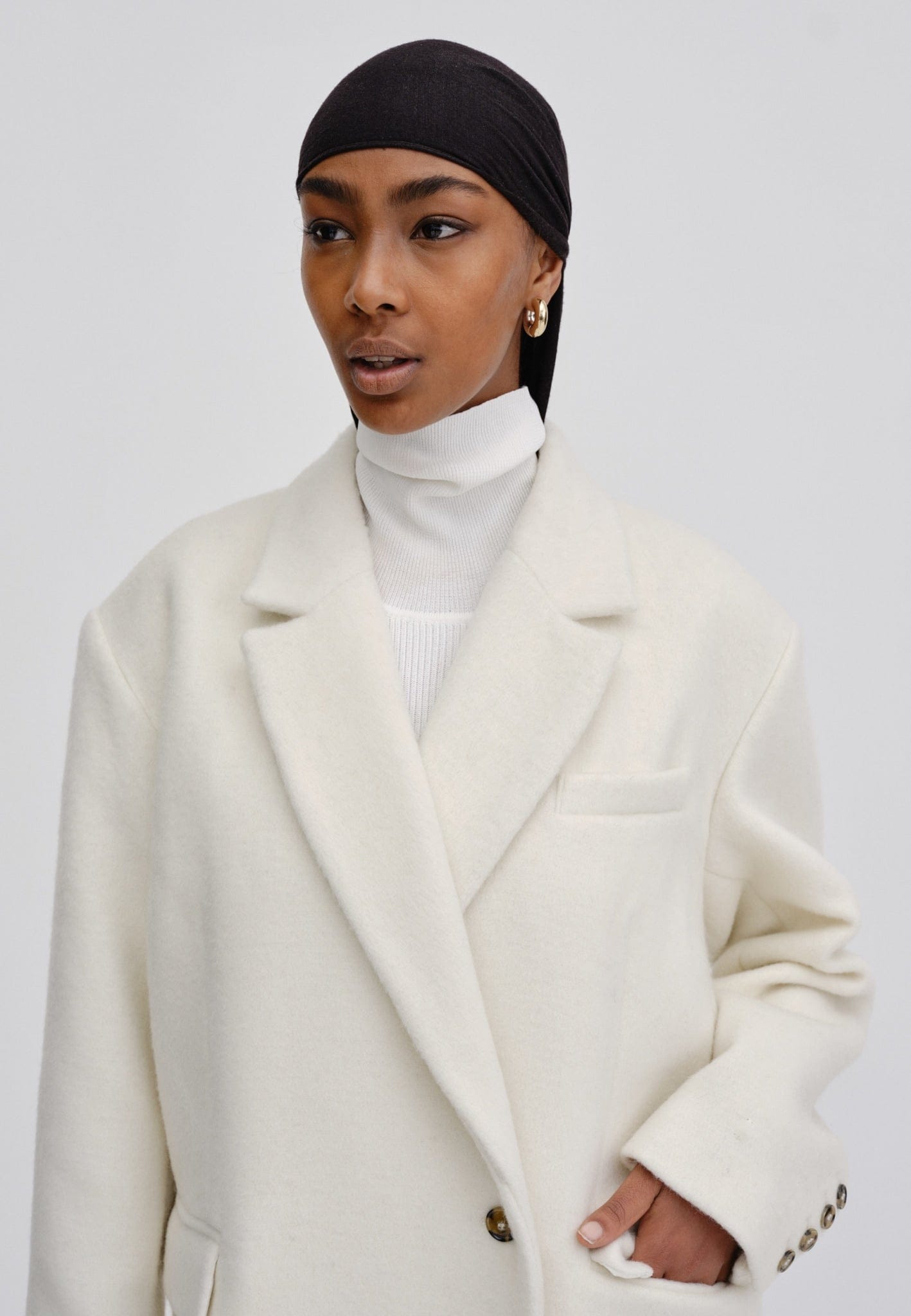 Wanda Coat - Gardenia in White made by HERSKIND