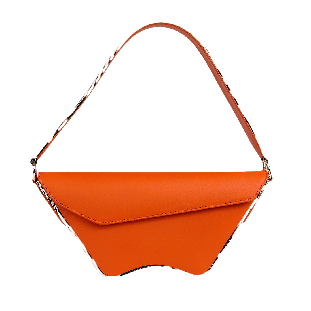 Nadira - Orange x Zebra - Shoulder Bag made by ALIEL