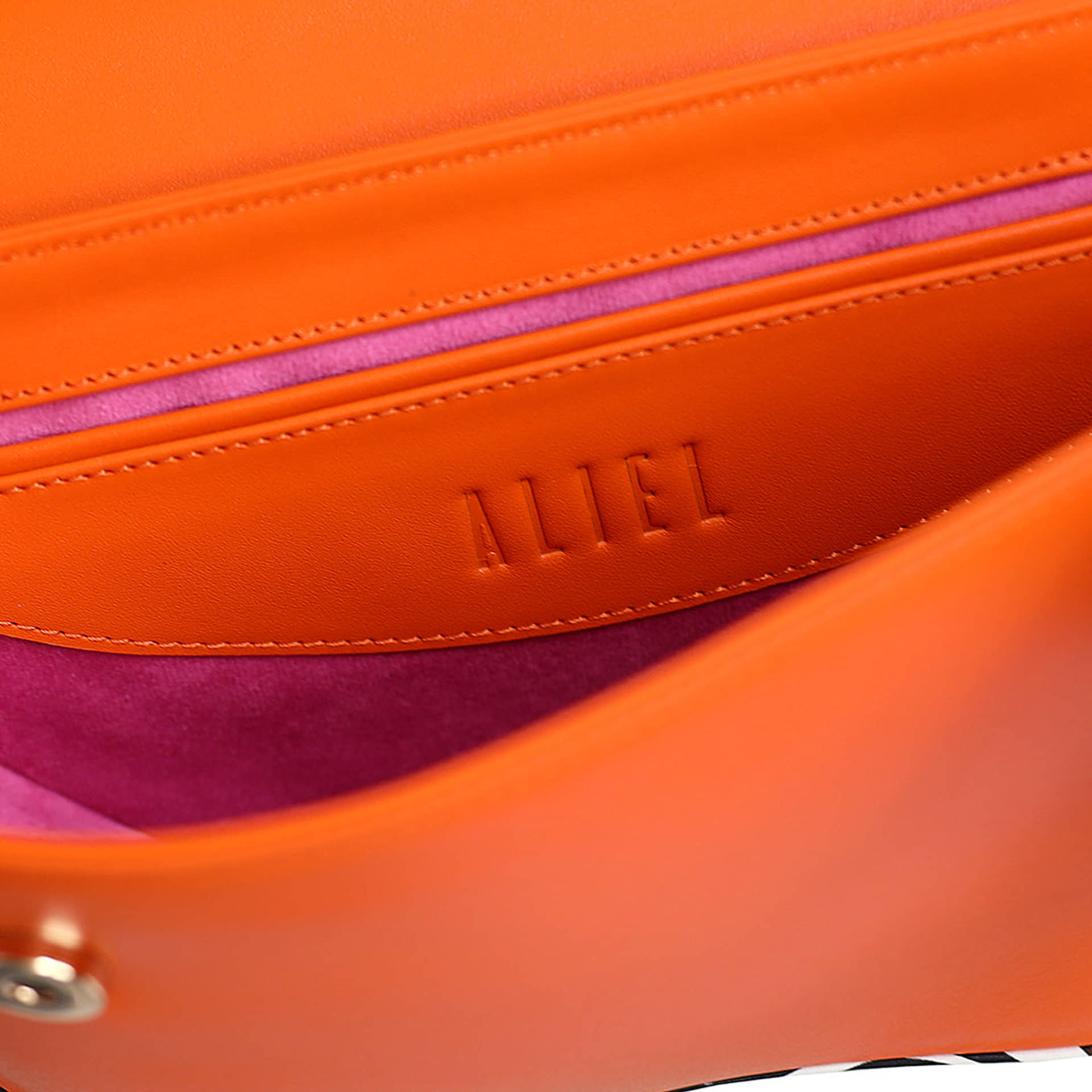 Nadira - Orange x Zebra - Shoulder Bag made by ALIEL