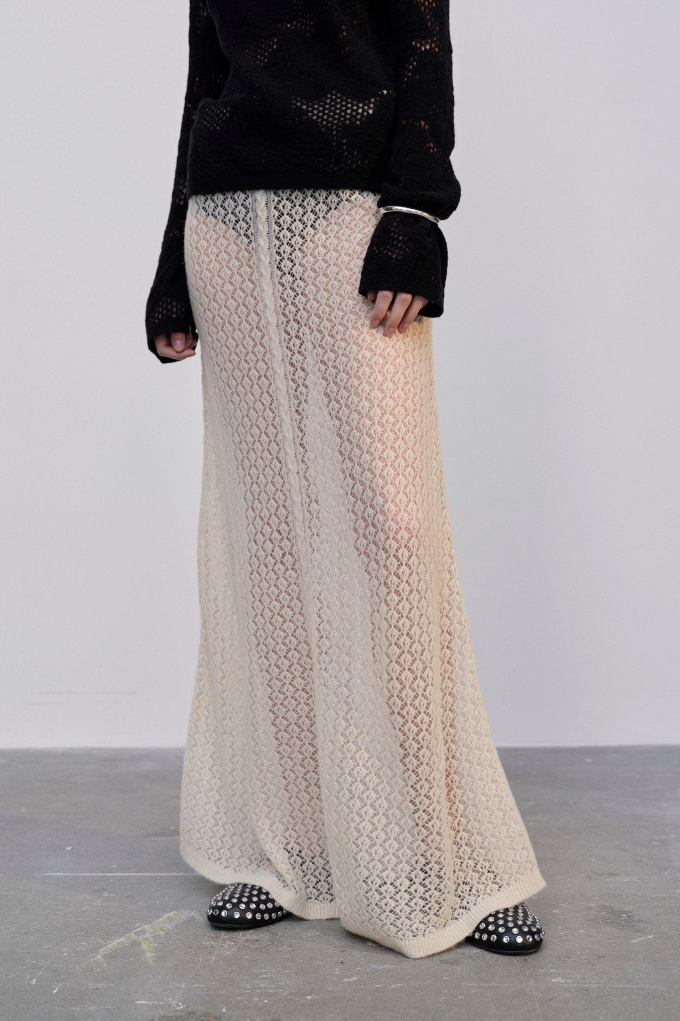 Mimi Knit Skirt - Creme (FW) made by HERSKIND