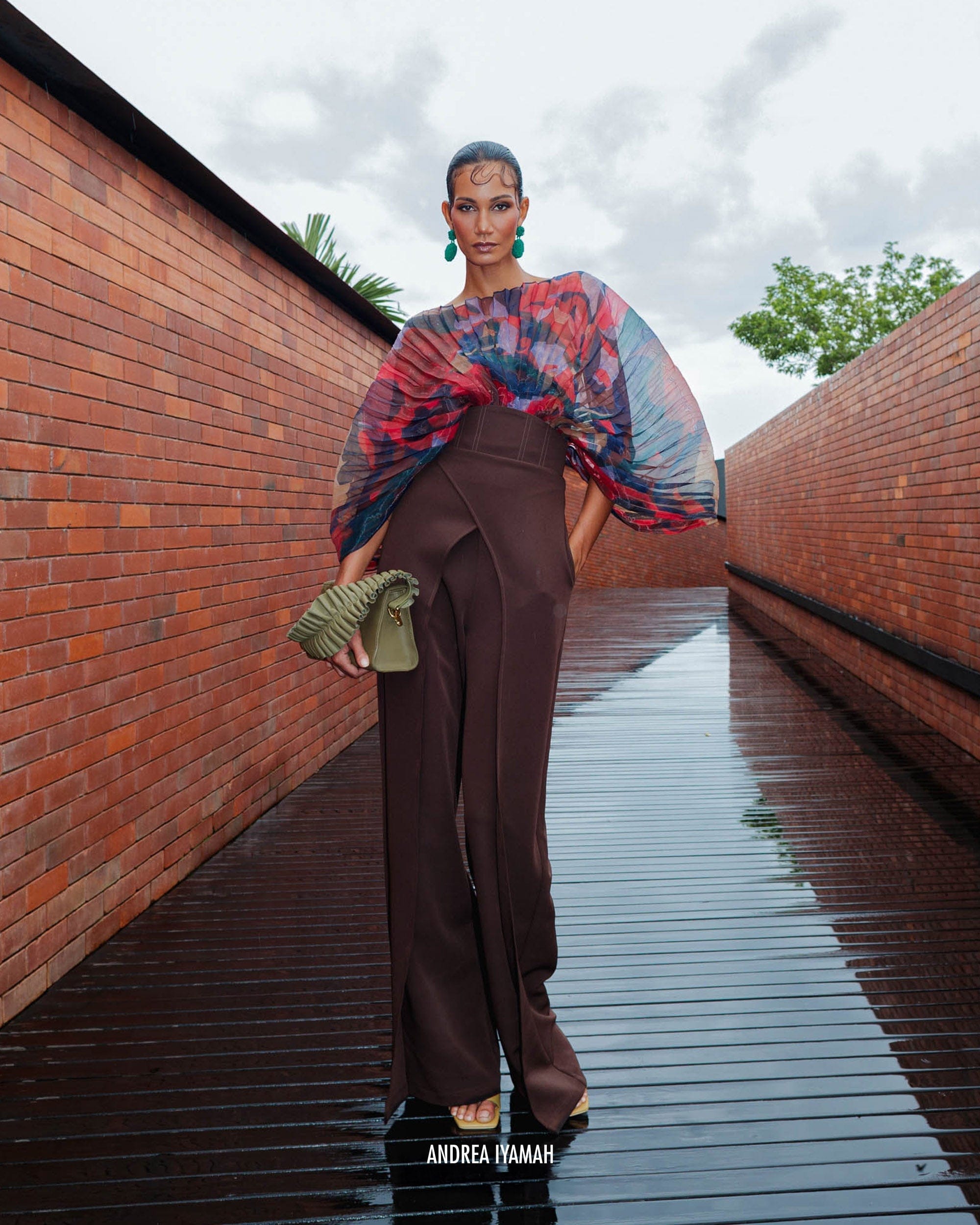 VIRA PANTS - COFFEE made by Andrea Iyamah