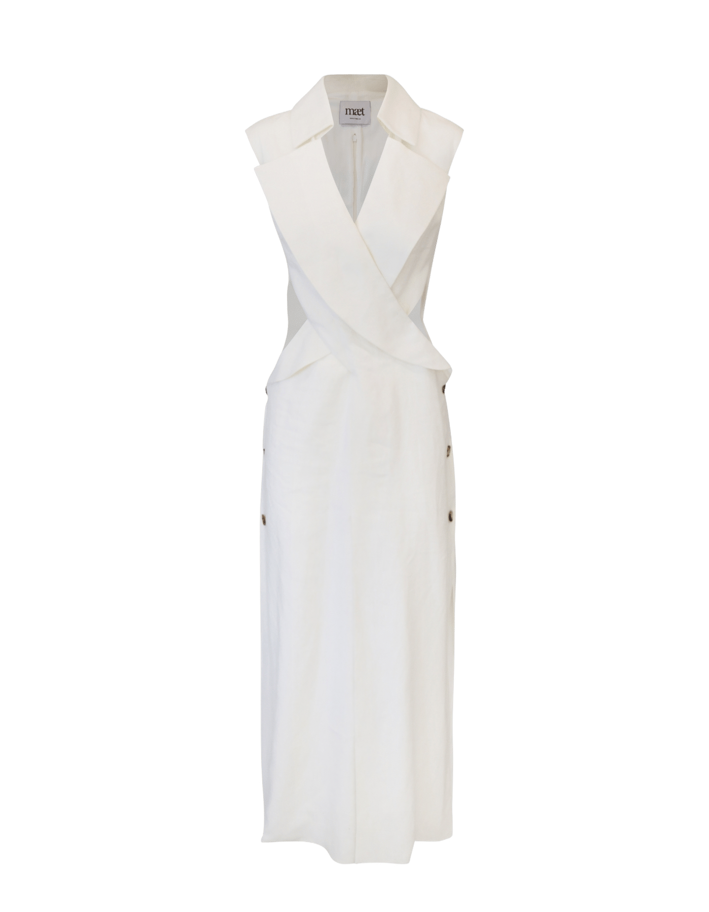 XENIA Linen Midi Dress made by MAET