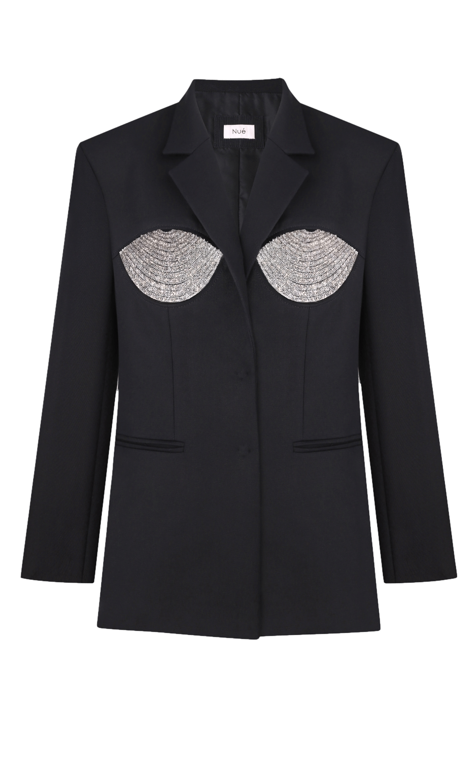 TAILORED SPIRAL BLAZER in Black made by NUÉ