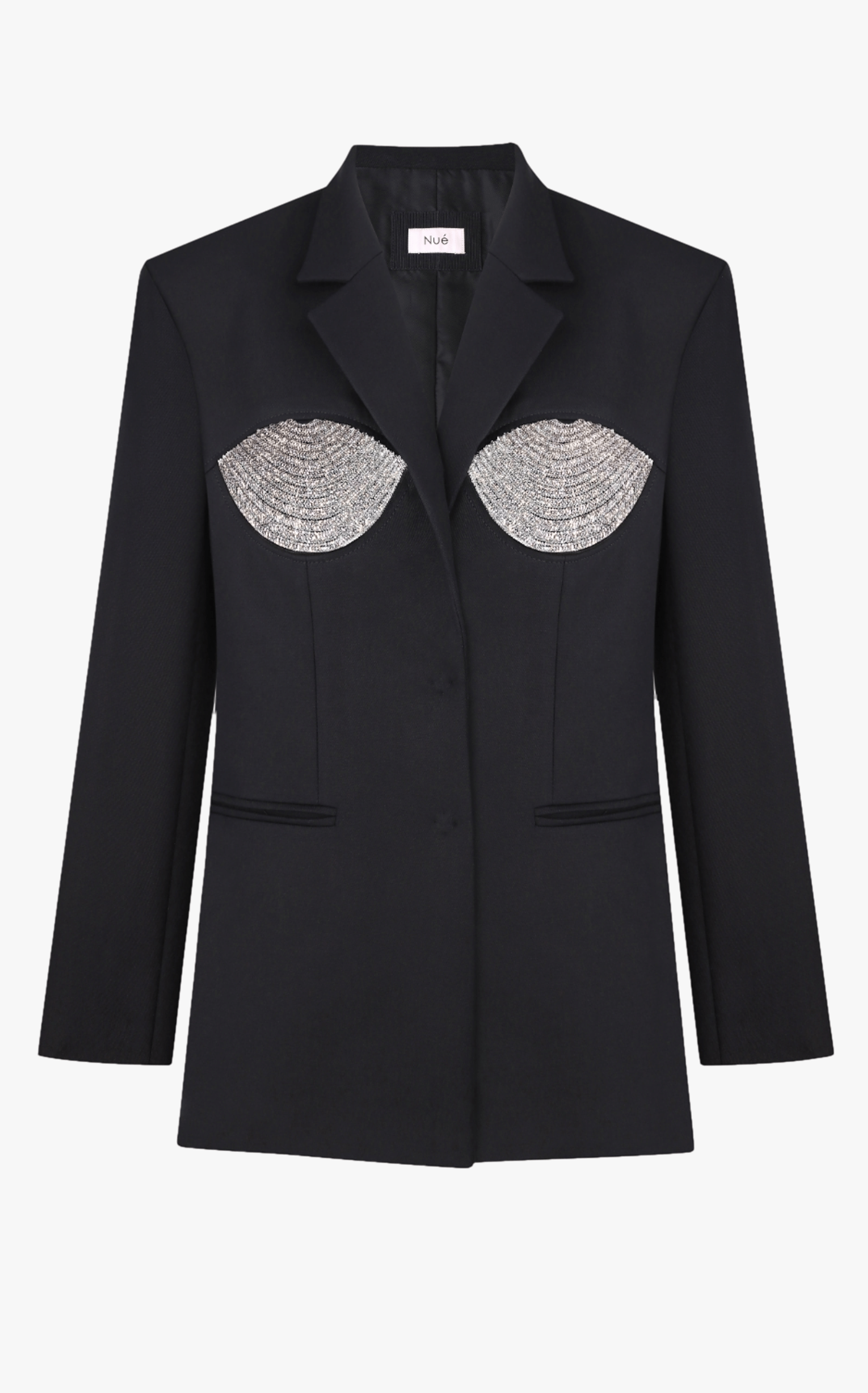TAILORED SPIRAL BLAZER in Black made by NUÉ
