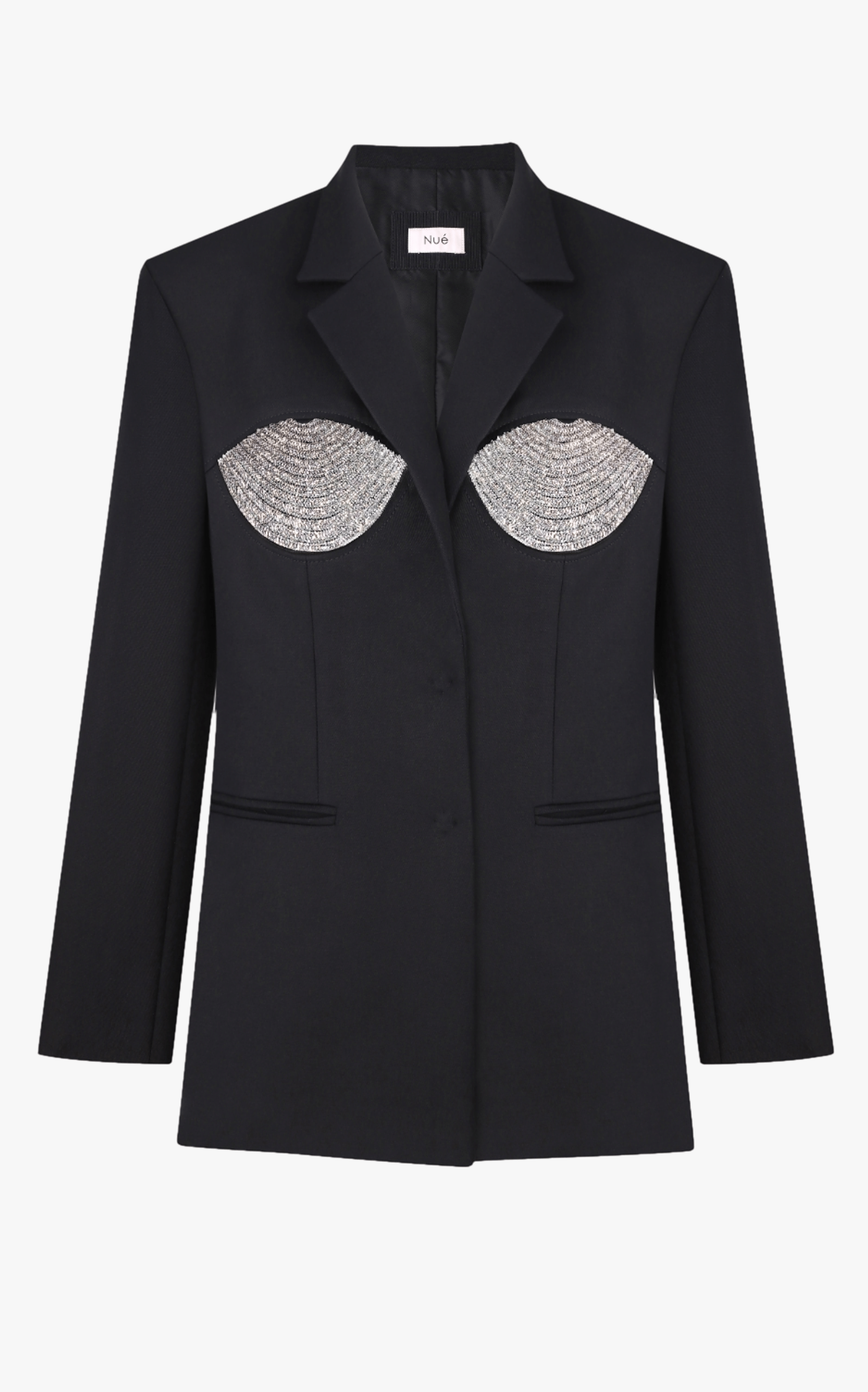 TAILORED SPIRAL BLAZER in Black made by NUÉ